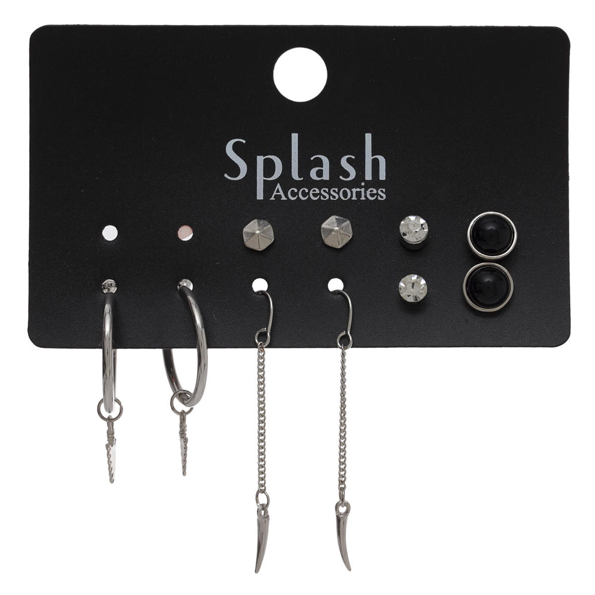 Embellished Earrings - Set of 5-women-watchesandjewellery-jewellery-jewellerysets-image-1