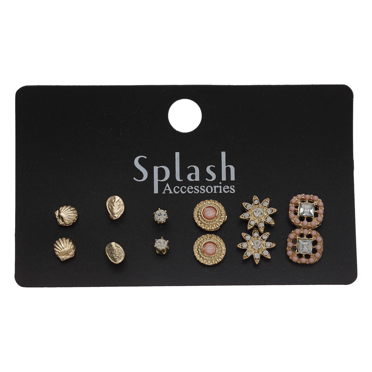 Embellished Earrings - Set of 6-women-watchesandjewellery-jewellery-jewellerysets-image-1