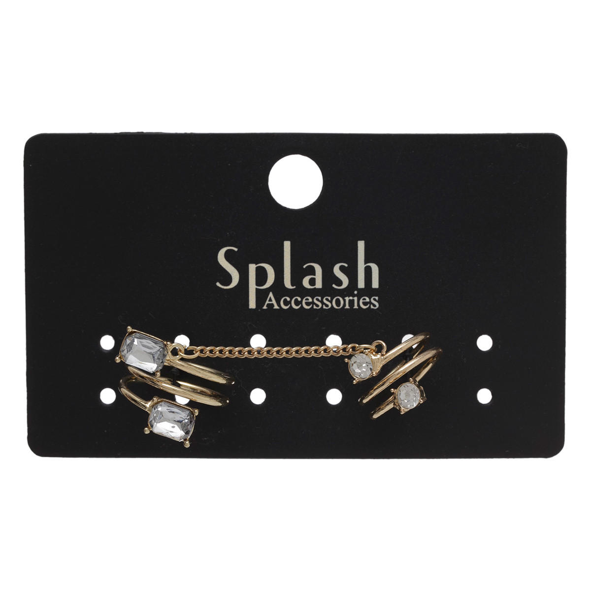 Embellished Chain Two Finger Rings-women-watchesandjewellery-jewellery-rings-image-1