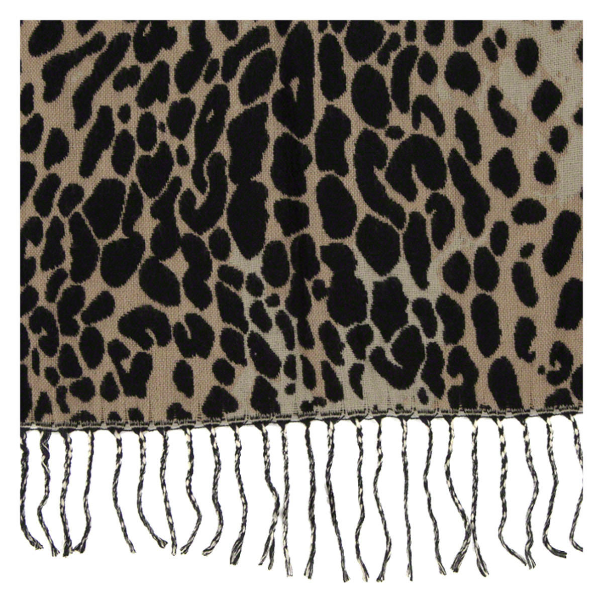 Animal Print Slit Cloak Knitted Scarf-women-clothingaccessories-scarves-image-2