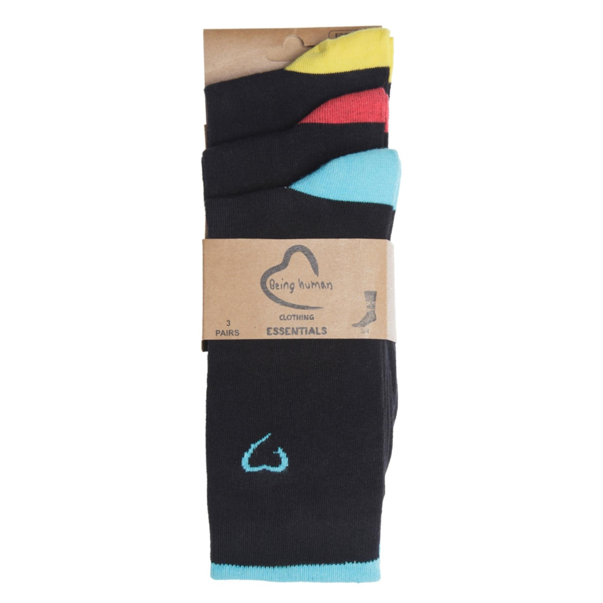 Being Human Printed Socks - Set of 3-men-socks-image-1