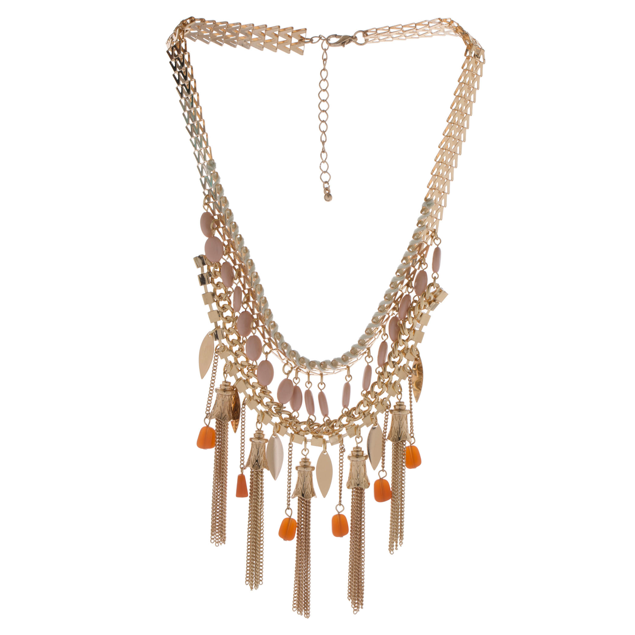 Embellished Bib Necklace-women-watchesandjewellery-jewellery-necklacesandpendants-image-1