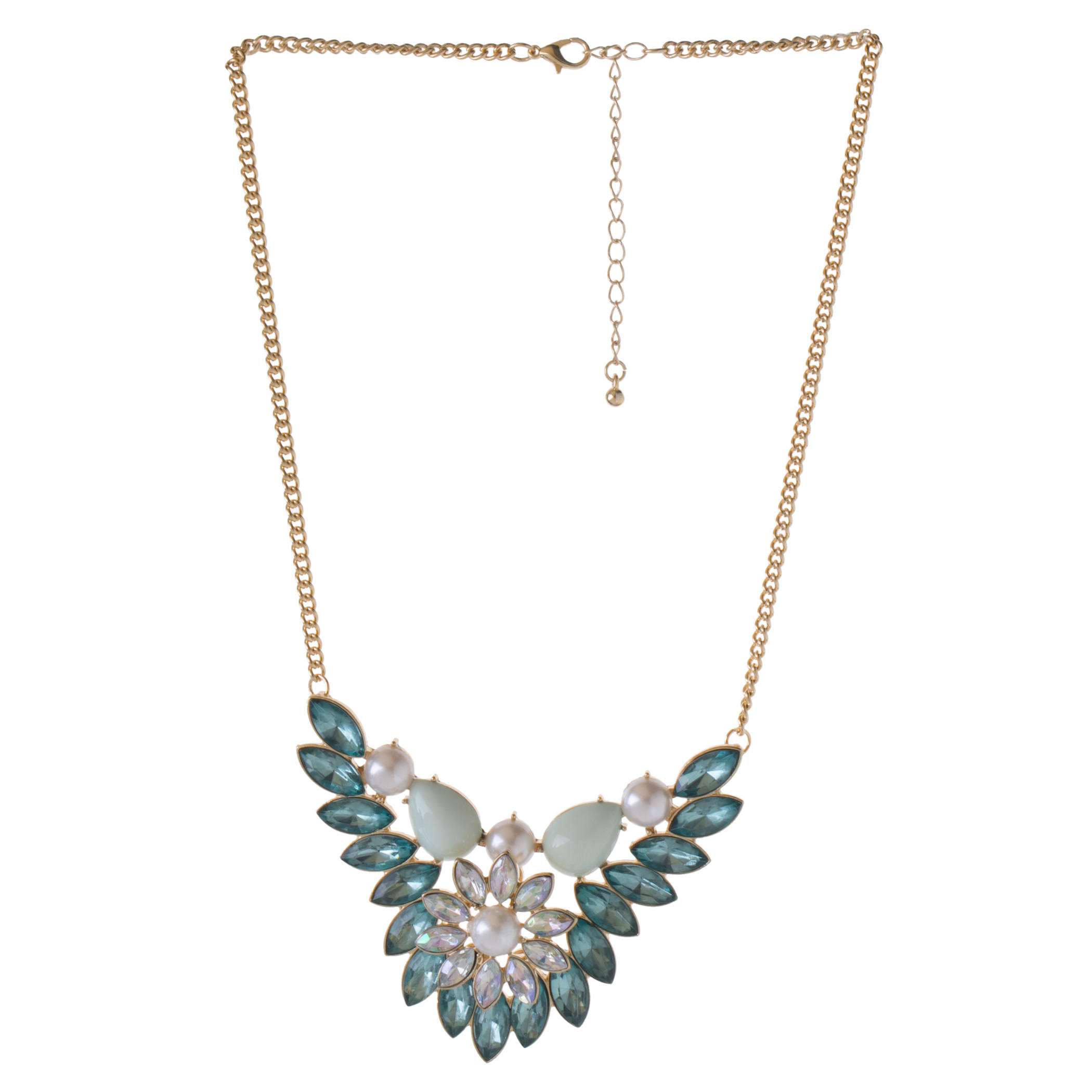 Embellished Bib Necklace-women-watchesandjewellery-jewellery-necklacesandpendants-image-2