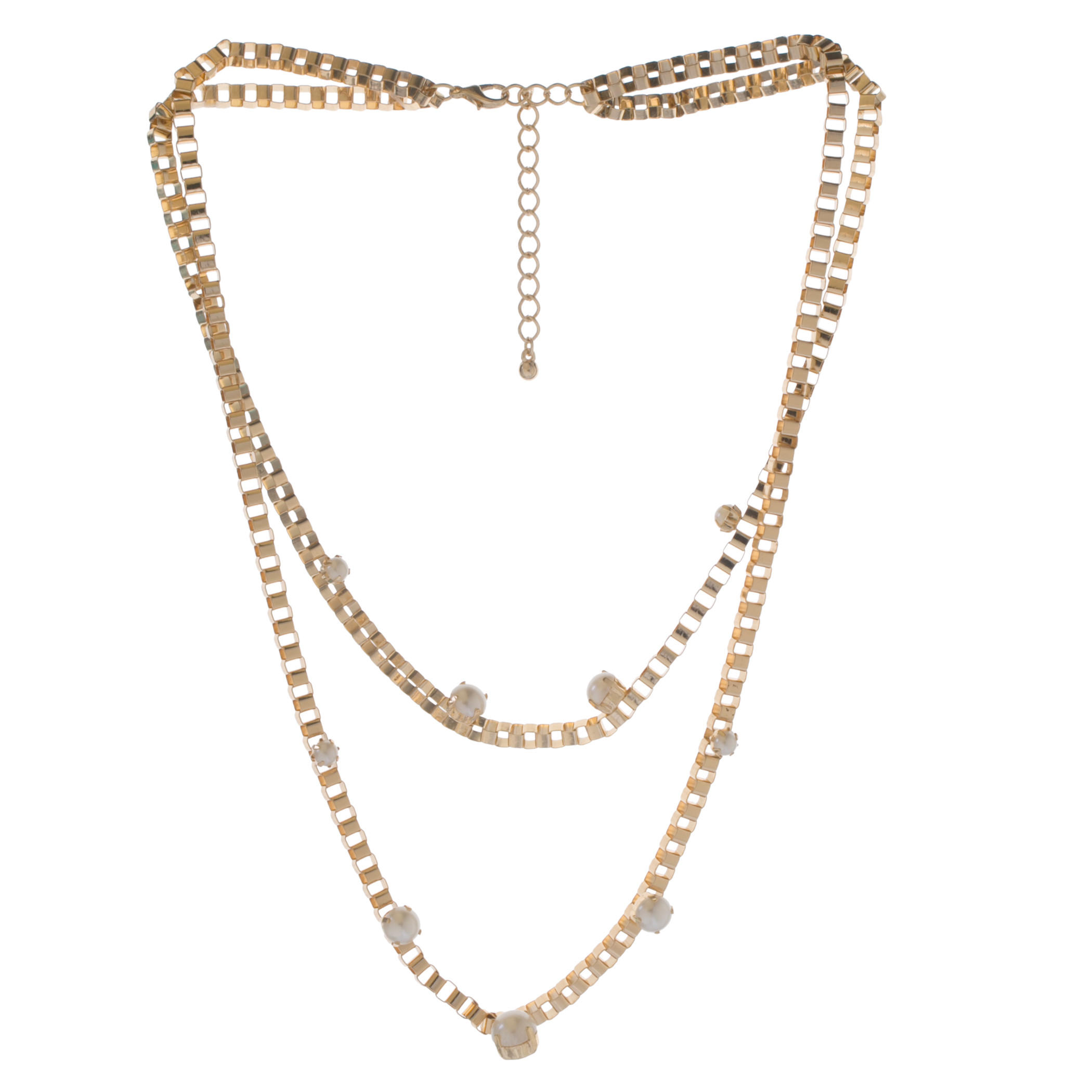 Embellished Two-tier Necklace-women-watchesandjewellery-jewellery-necklacesandpendants-image-2