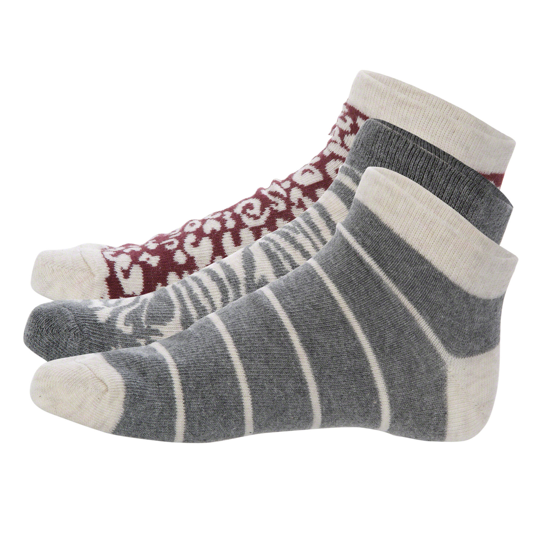 Printed Ankle Socks - Set of 3-women-socksandstockings-image-1