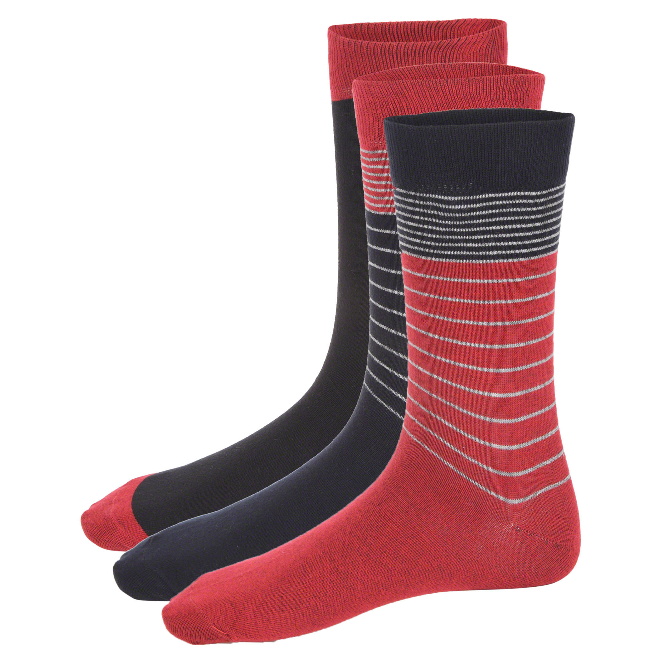 Assorted Print Crew Socks - Set of 3-men-socks-image-1