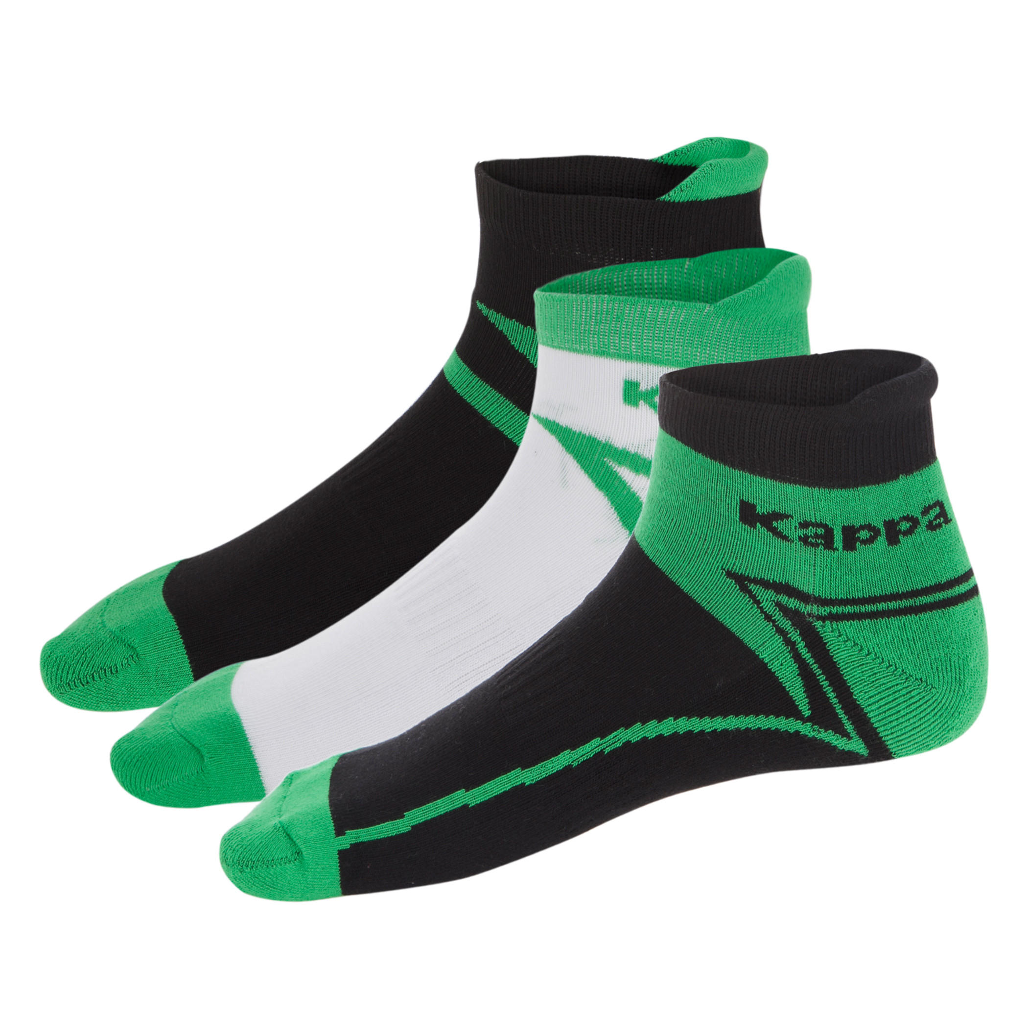 Kappa Printed Ankle Socks - Set of 3-men-socks-image-1