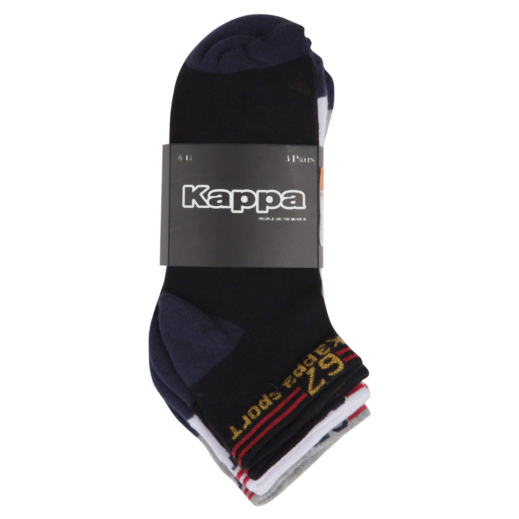 Kappa Printed Ankle Socks - Set of 3-men-socks-image-5