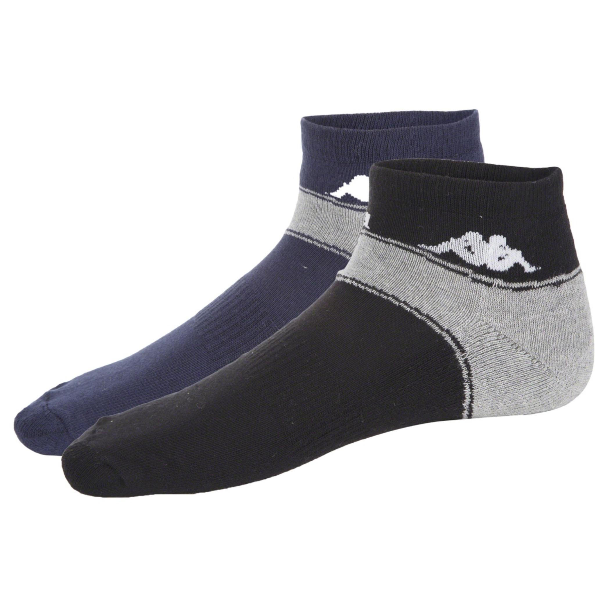 Kappa Printed Ankle Socks - Set of 2-men-socks-image-1