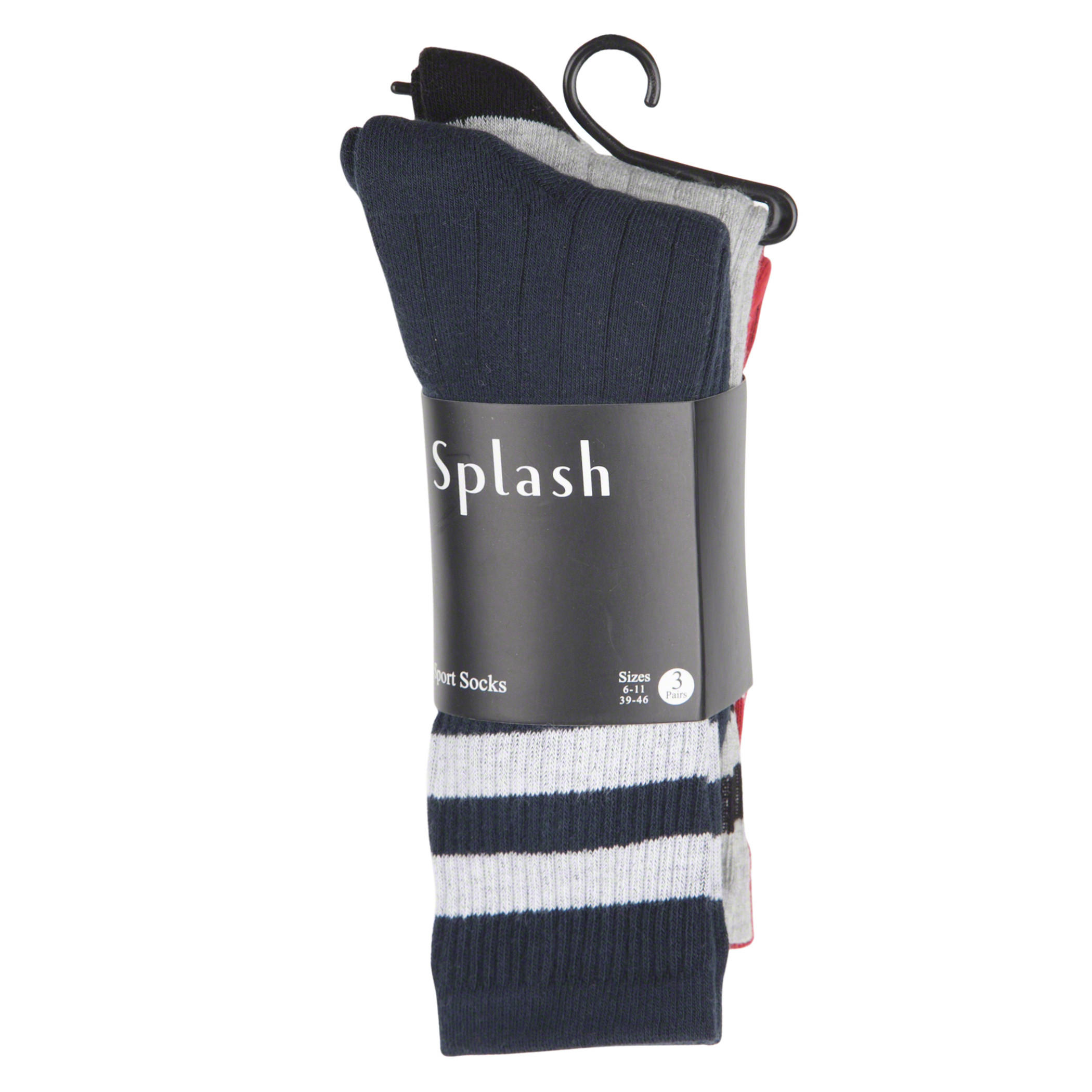 Ribbed Crew Socks - Set of 3-men-socks-image-5