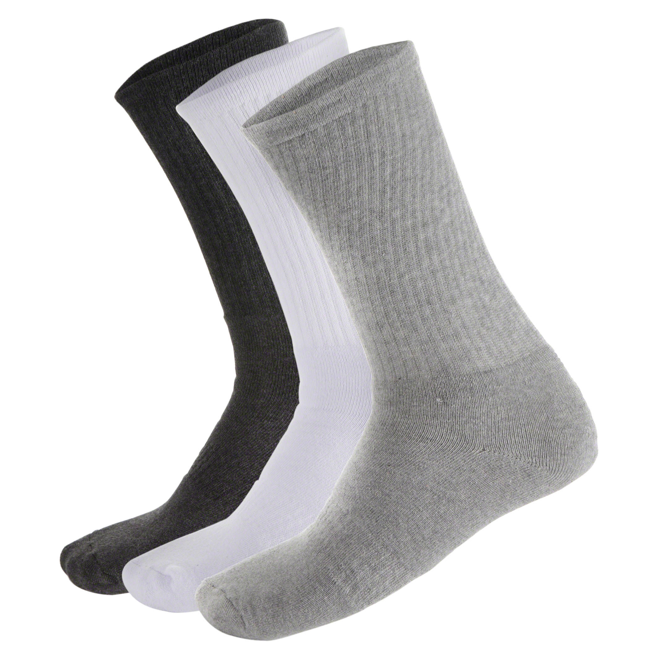 Solid Colour Crew Socks - Pack of 3-men-socks-image-1