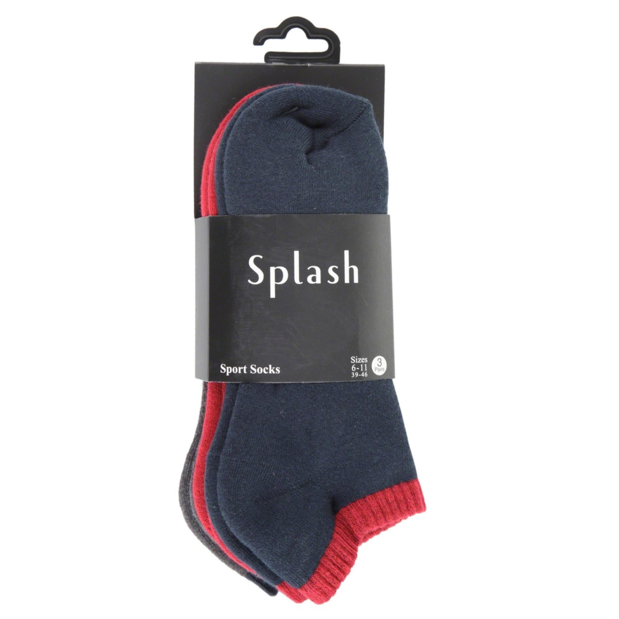 Dual-tone Ankle Socks - Pack of 3-men-socks-image-5