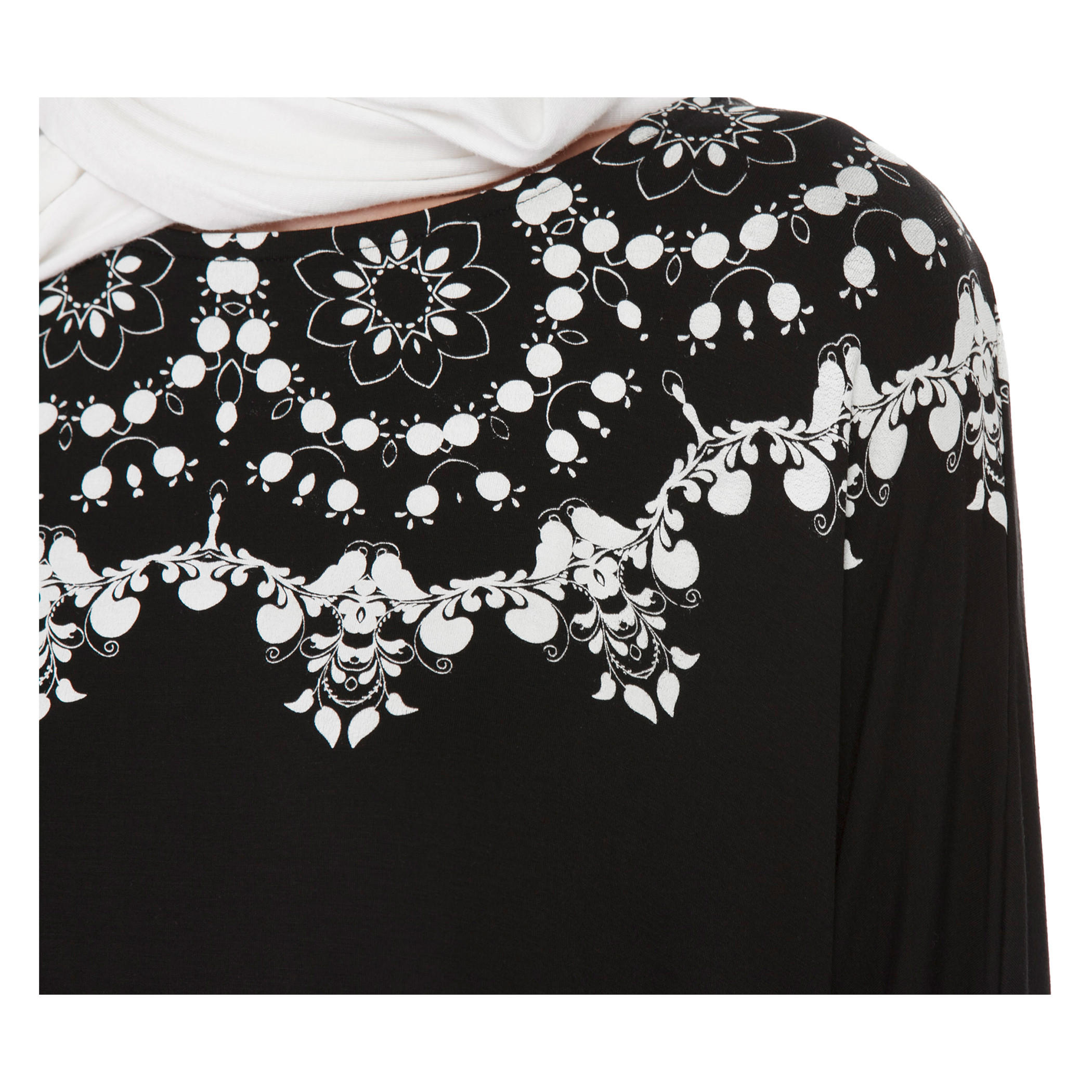 Dual-tone Poncho Top-women-clothing-shirtsandblouses-blouses-image-2