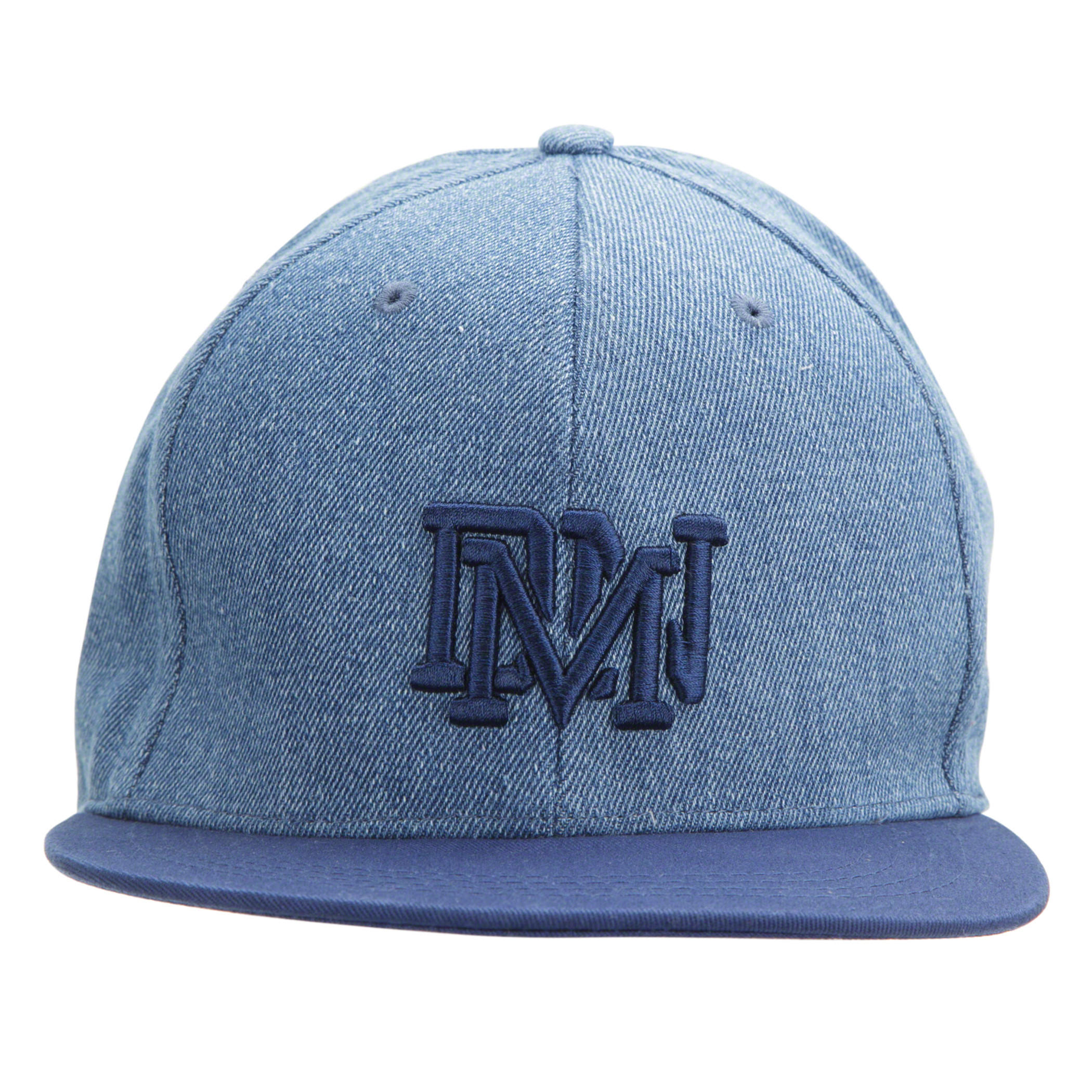 Denim Snapback Cap-men-caps-image-1