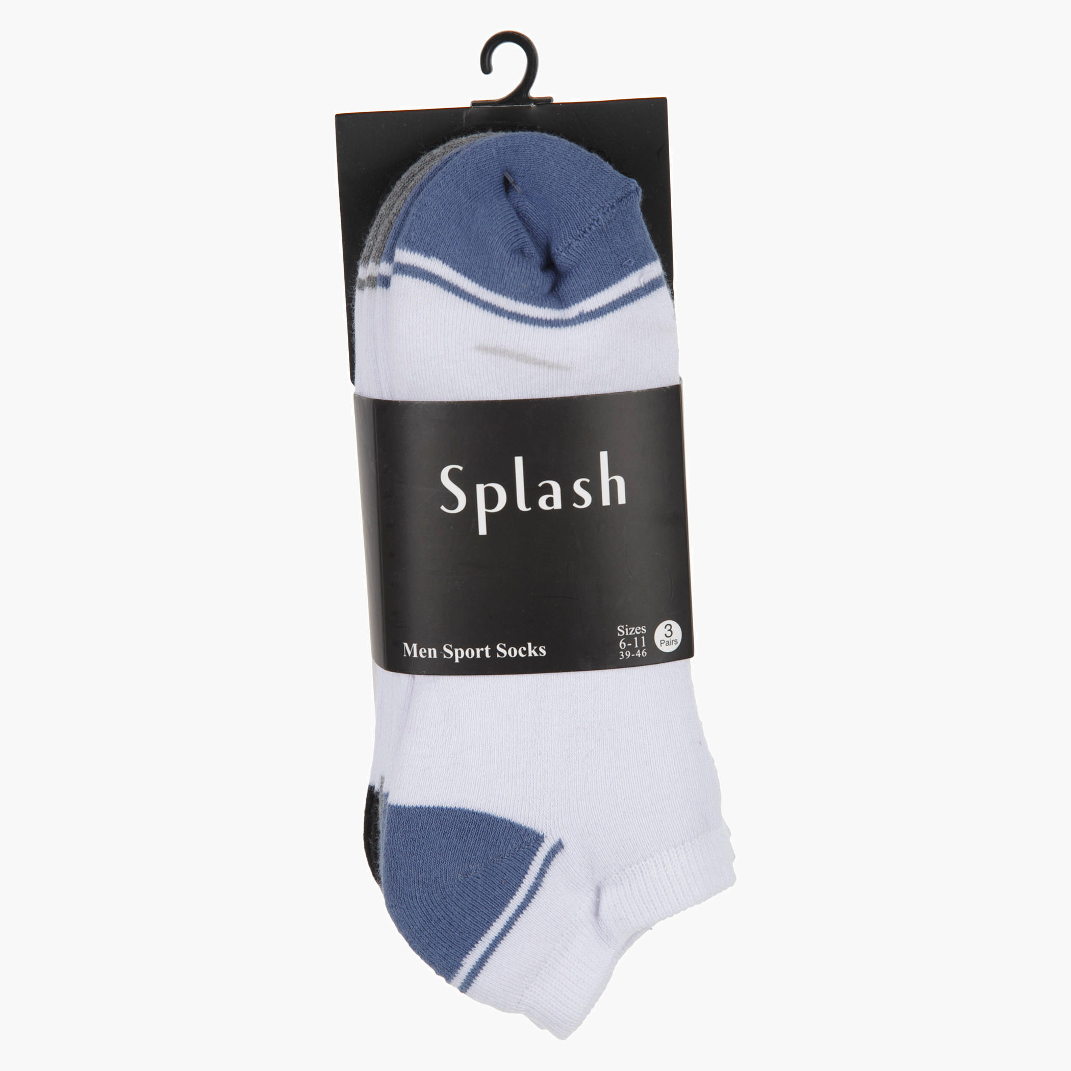 Dual Tone Ankle-length Socks - Set of 3-men-socks-image-2