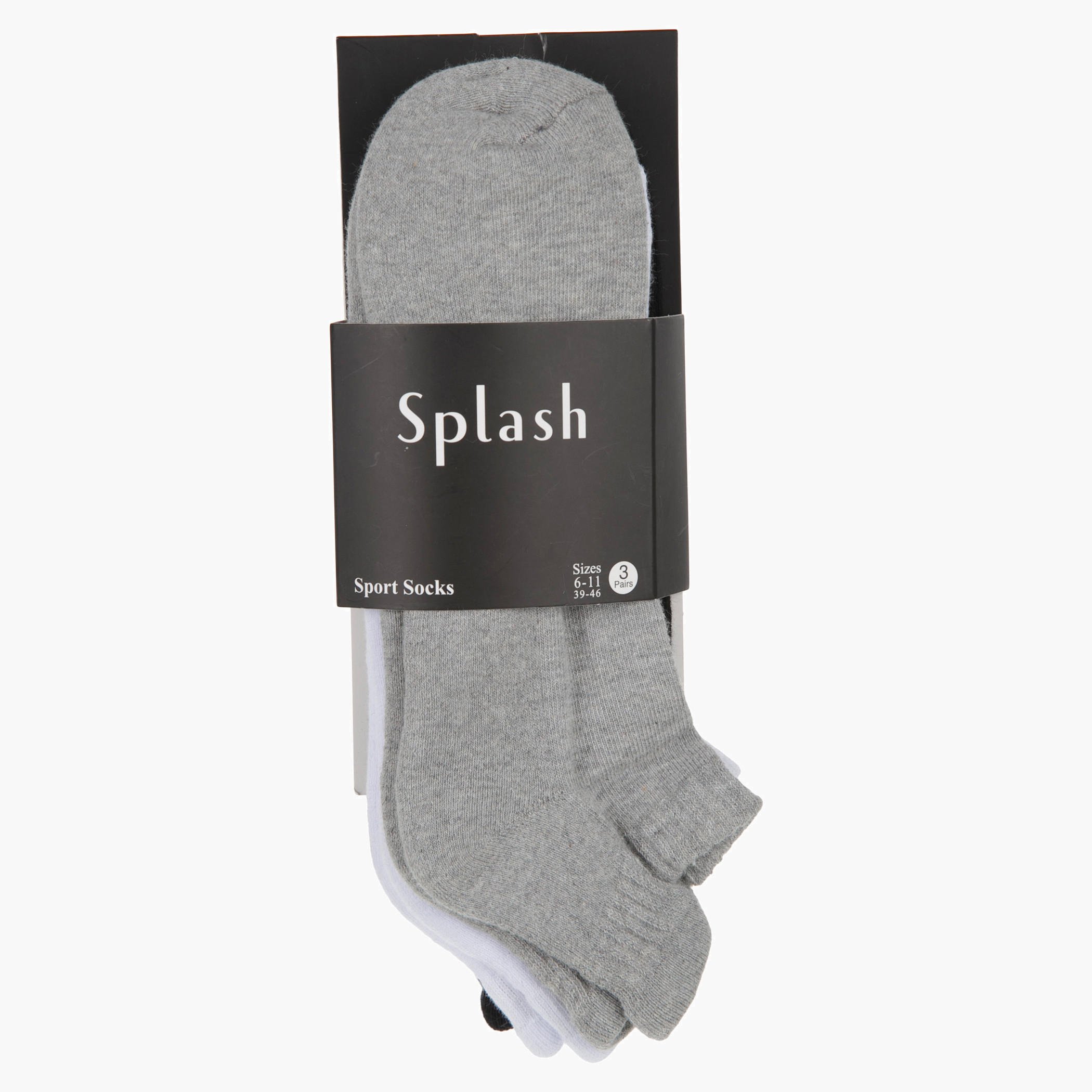 Solid Colour Mid Rise Socks - Set of 3-men-socks-image-2