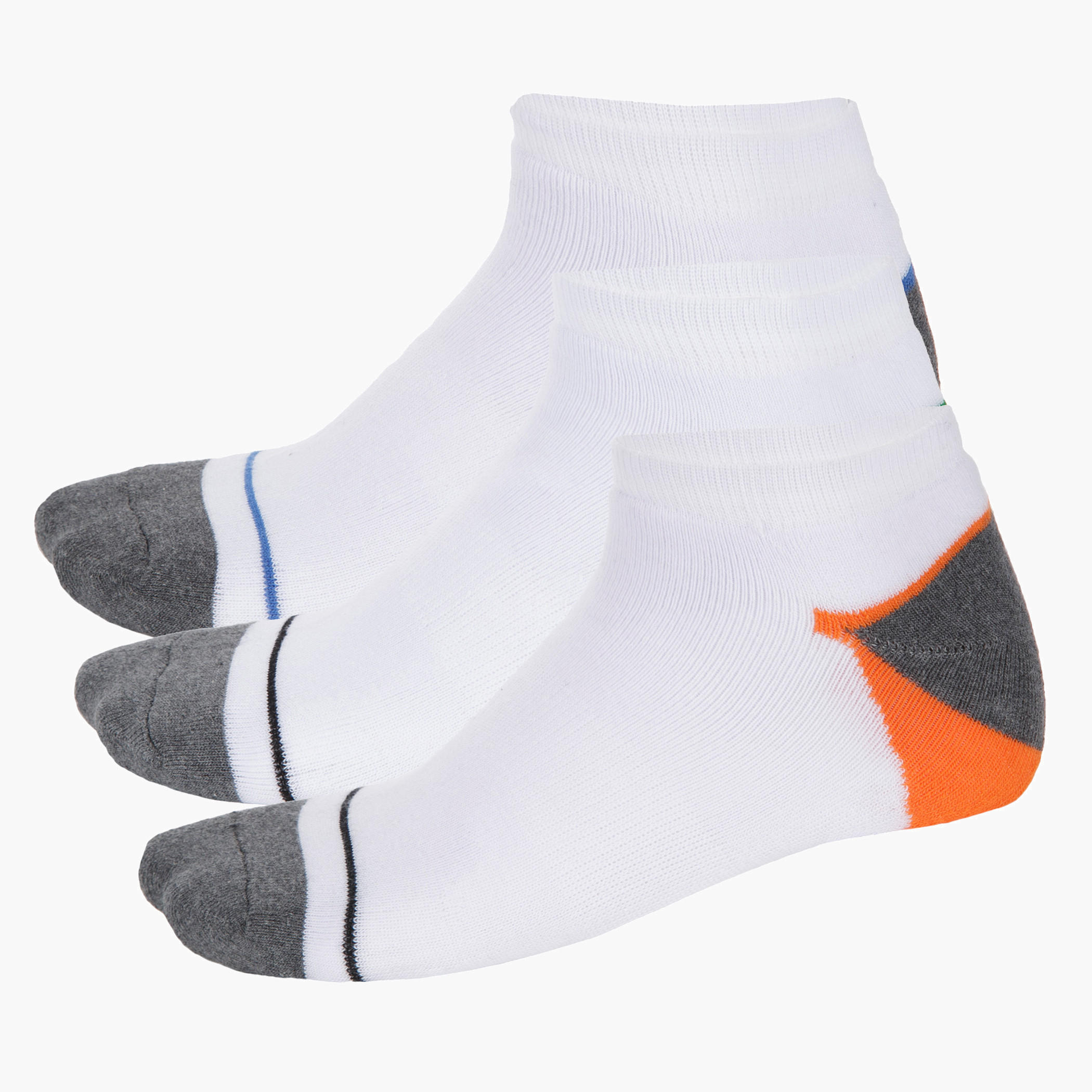 Multicolour Ankle-length Socks - Set of 3-men-socks-image-1