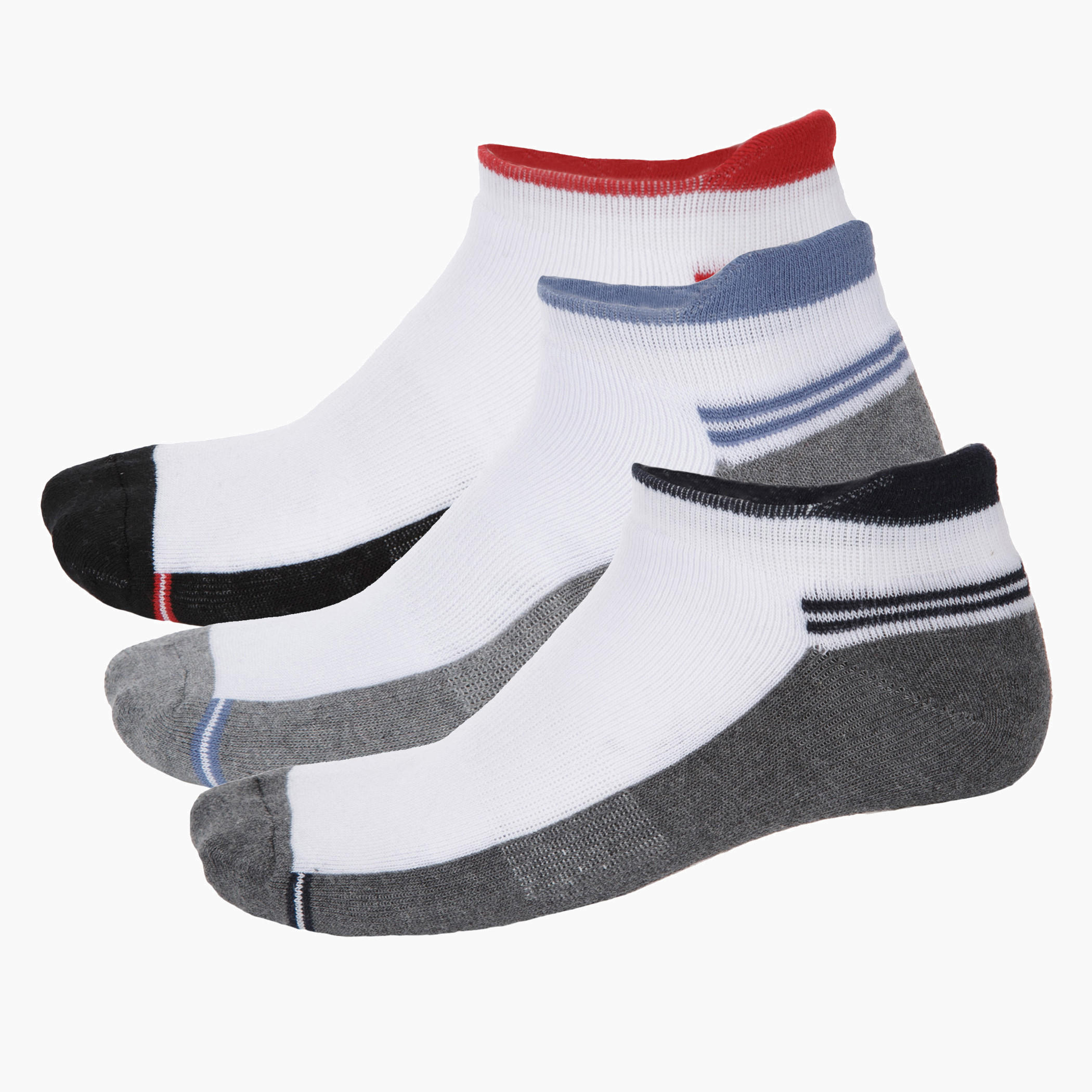 Multicolour Ankle-length Socks - Set of 3-men-socks-image-1