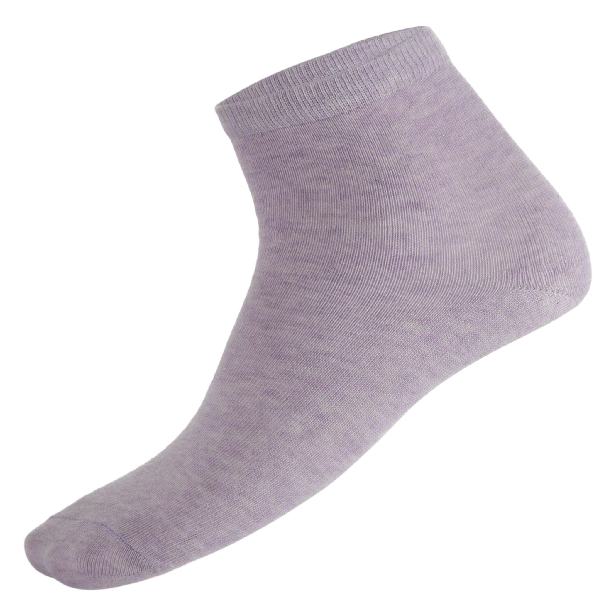 Solid Colour Ankle Length Socks - Pack of 3-women-socksandstockings-image-3
