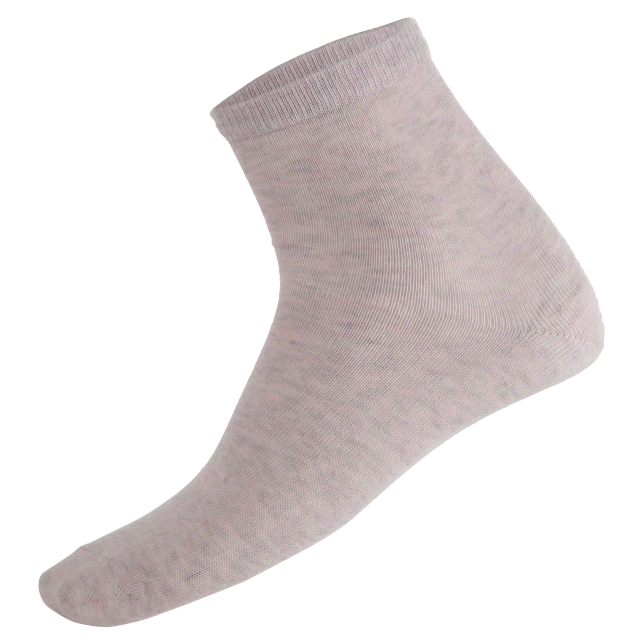Solid Colour Ankle Length Socks - Pack of 3-women-socksandstockings-image-4