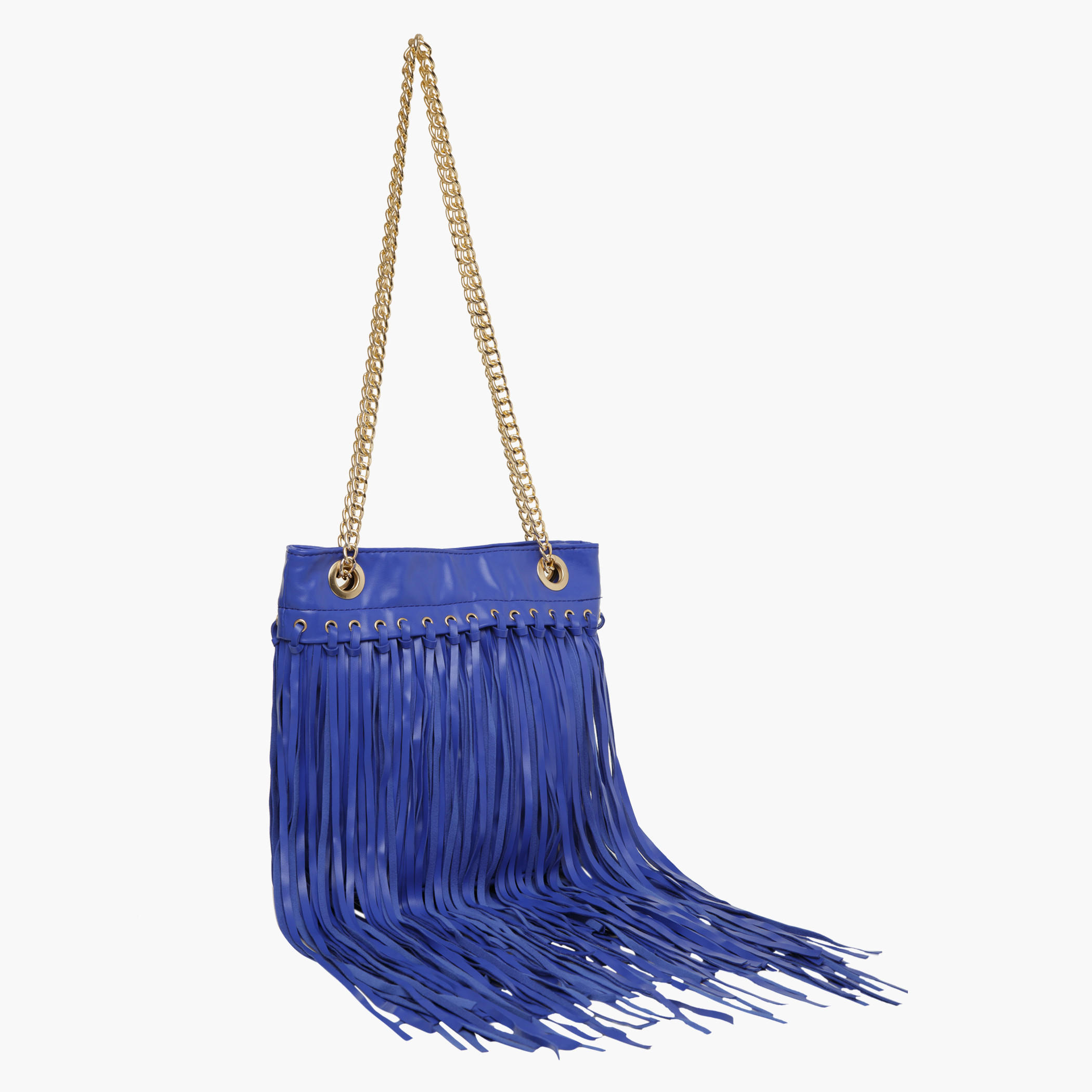 Solid Coloured Fringe Hand Bag-women-bagsandwallets-handbags-image-2