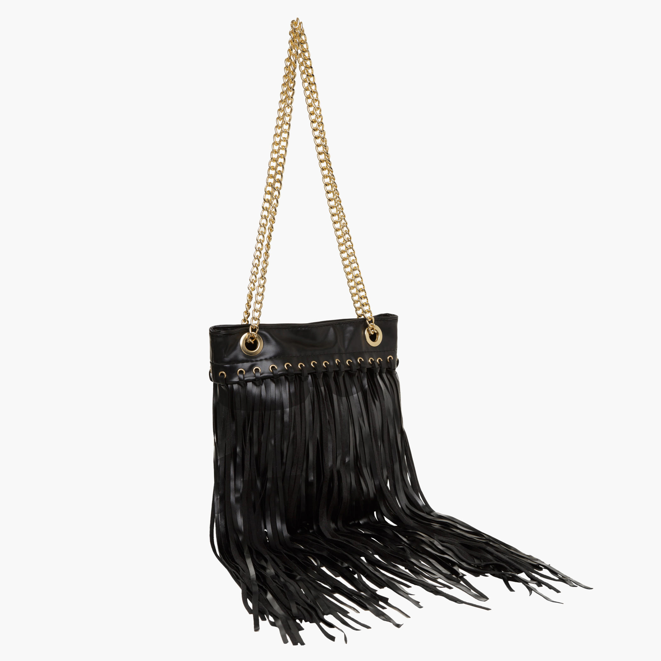 Solid Coloured Fringe Hand Bag-women-bagsandwallets-handbags-image-1