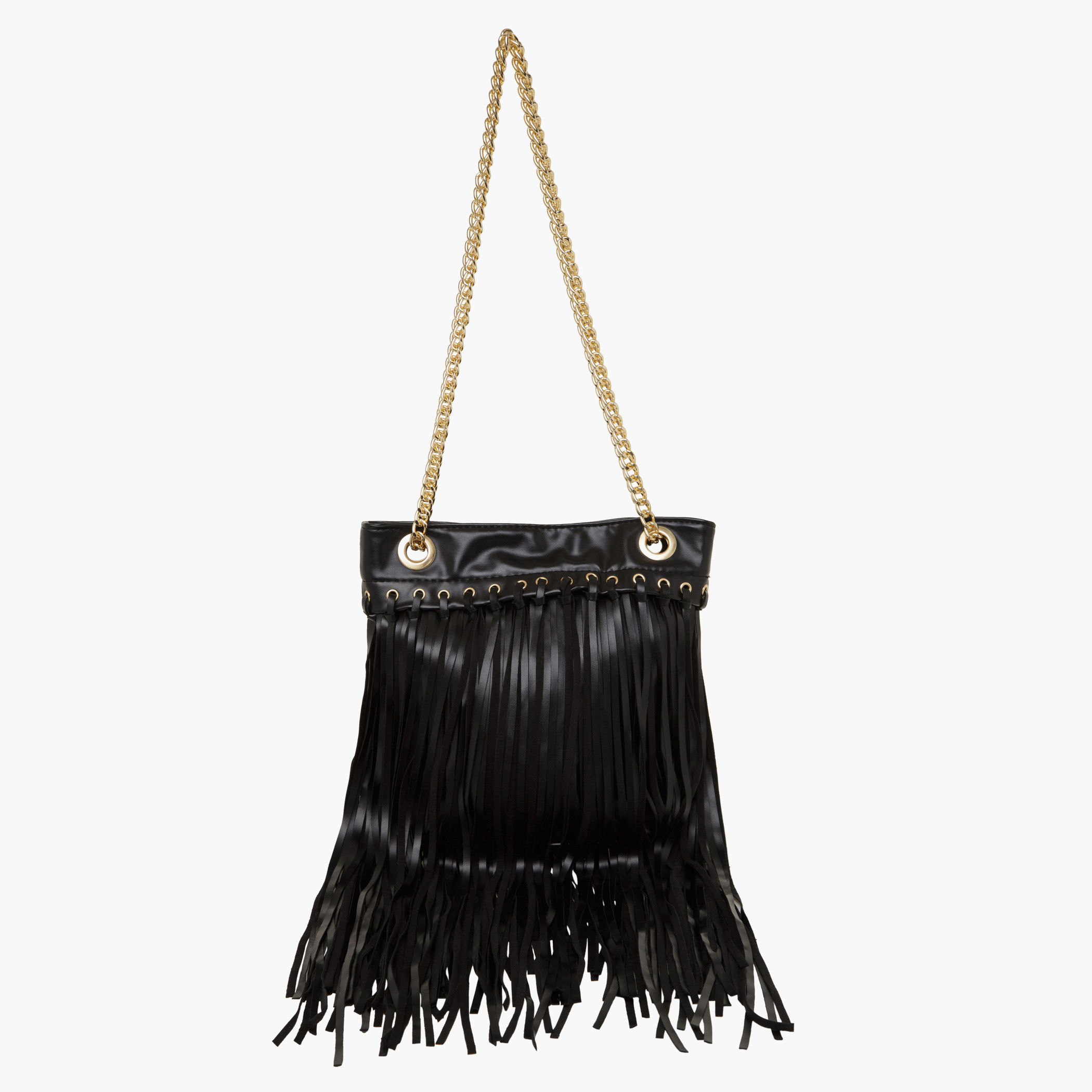 Solid Coloured Fringe Hand Bag-women-bagsandwallets-handbags-image-2