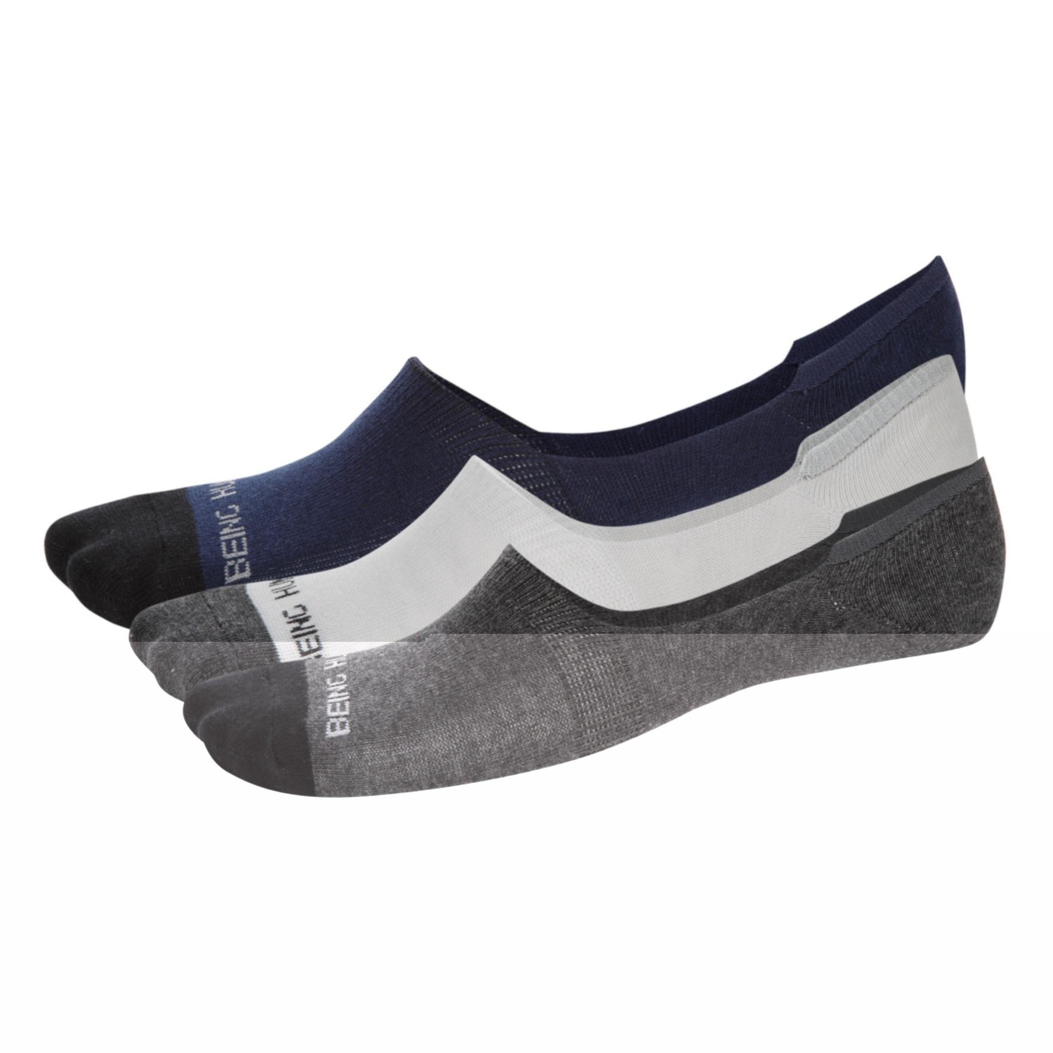 Being Human Invisible Socks - Set of 4-men-socks-image-1