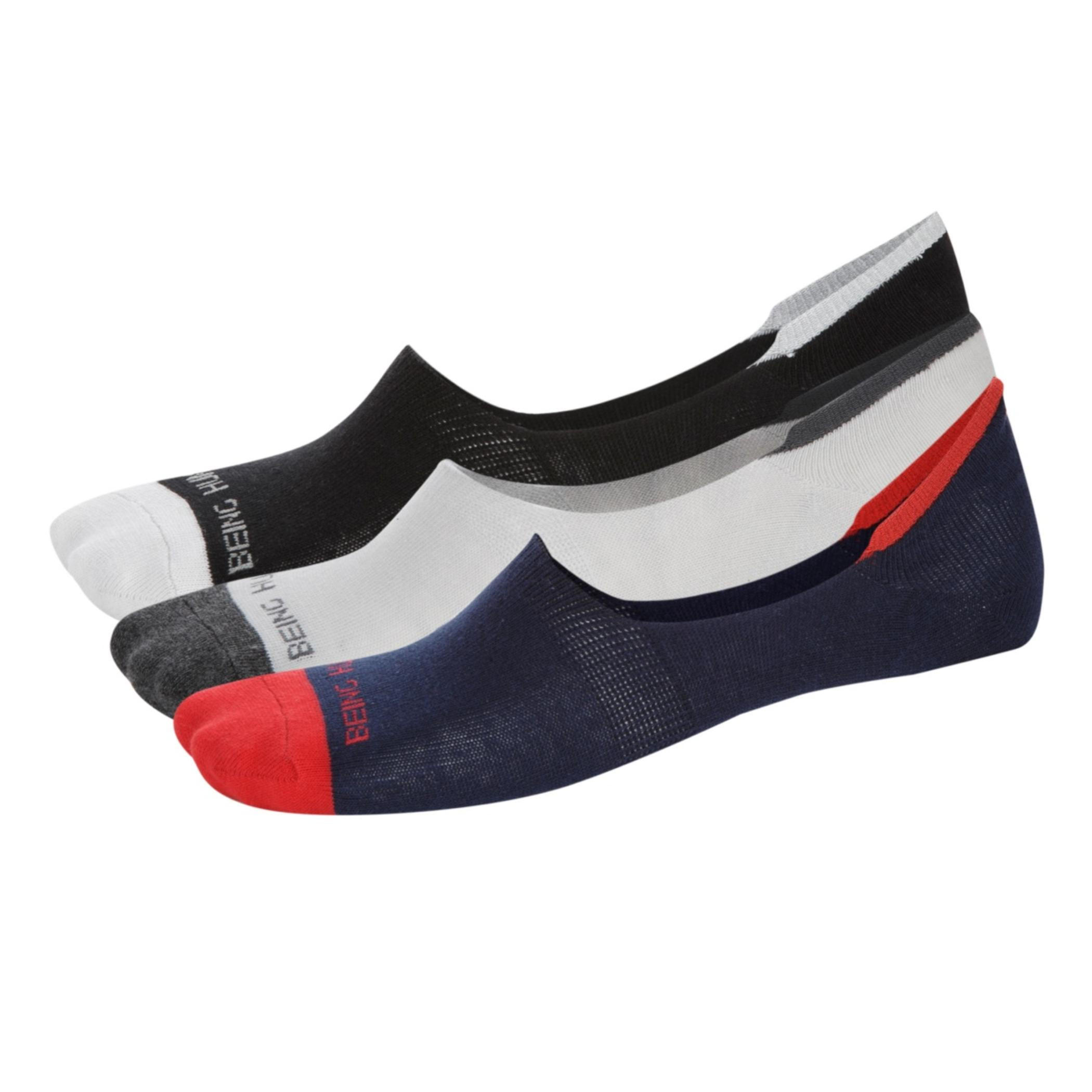 Being Human Invisible Socks - Set of 3-men-socks-image-1