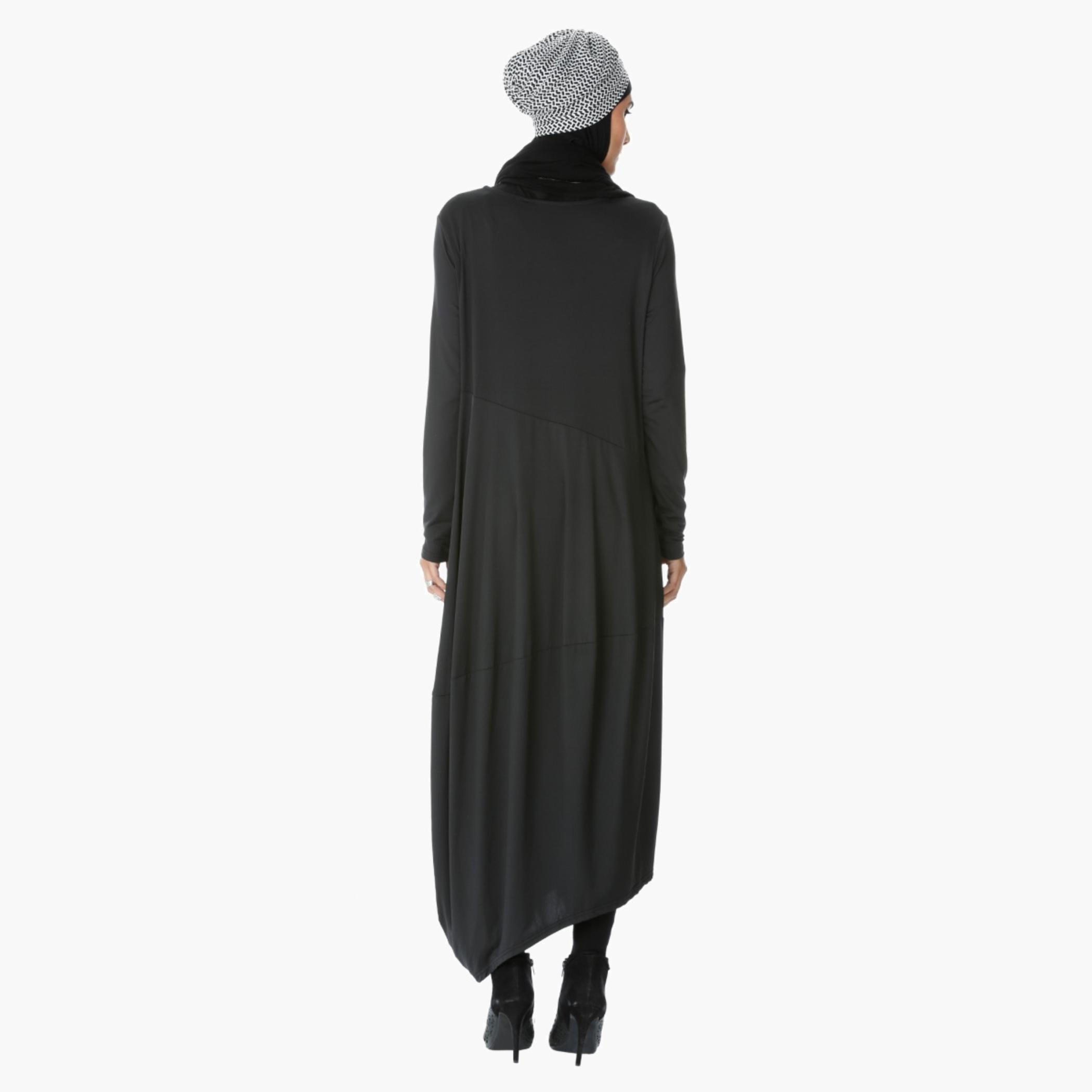 Maxi Dress with Side Pockets and Long Sleeves-women-clothing-dresses-image-2
