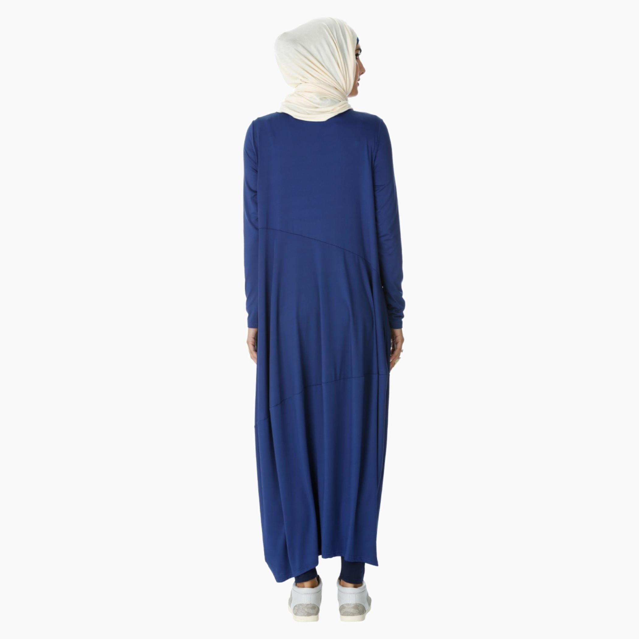 Maxi Dress with Side Pockets and Long Sleeves-women-clothing-dresses-image-2