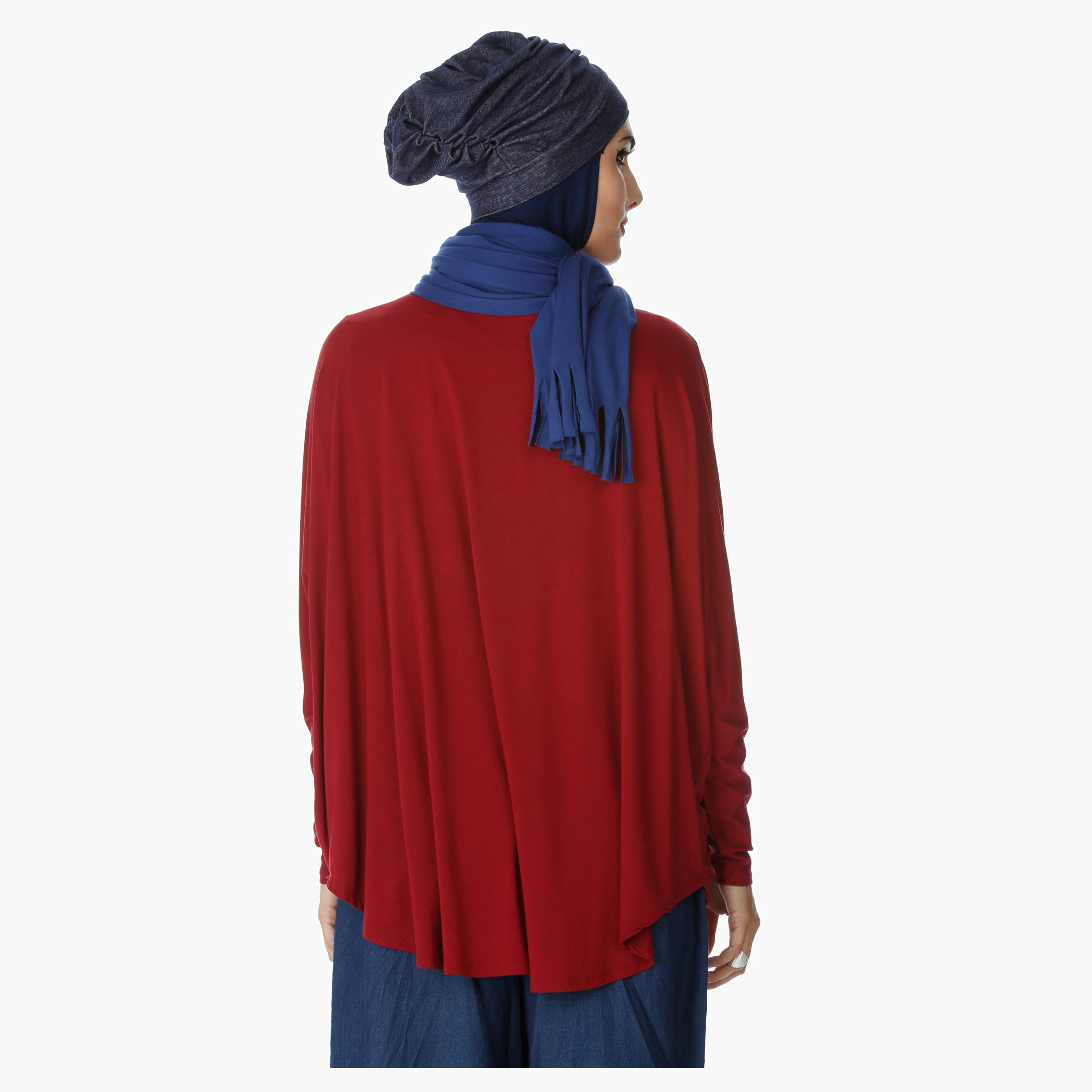 Plain Top with Dolman Sleeves in Regular Fit-women-clothing-shirtsandblouses-blouses-image-4