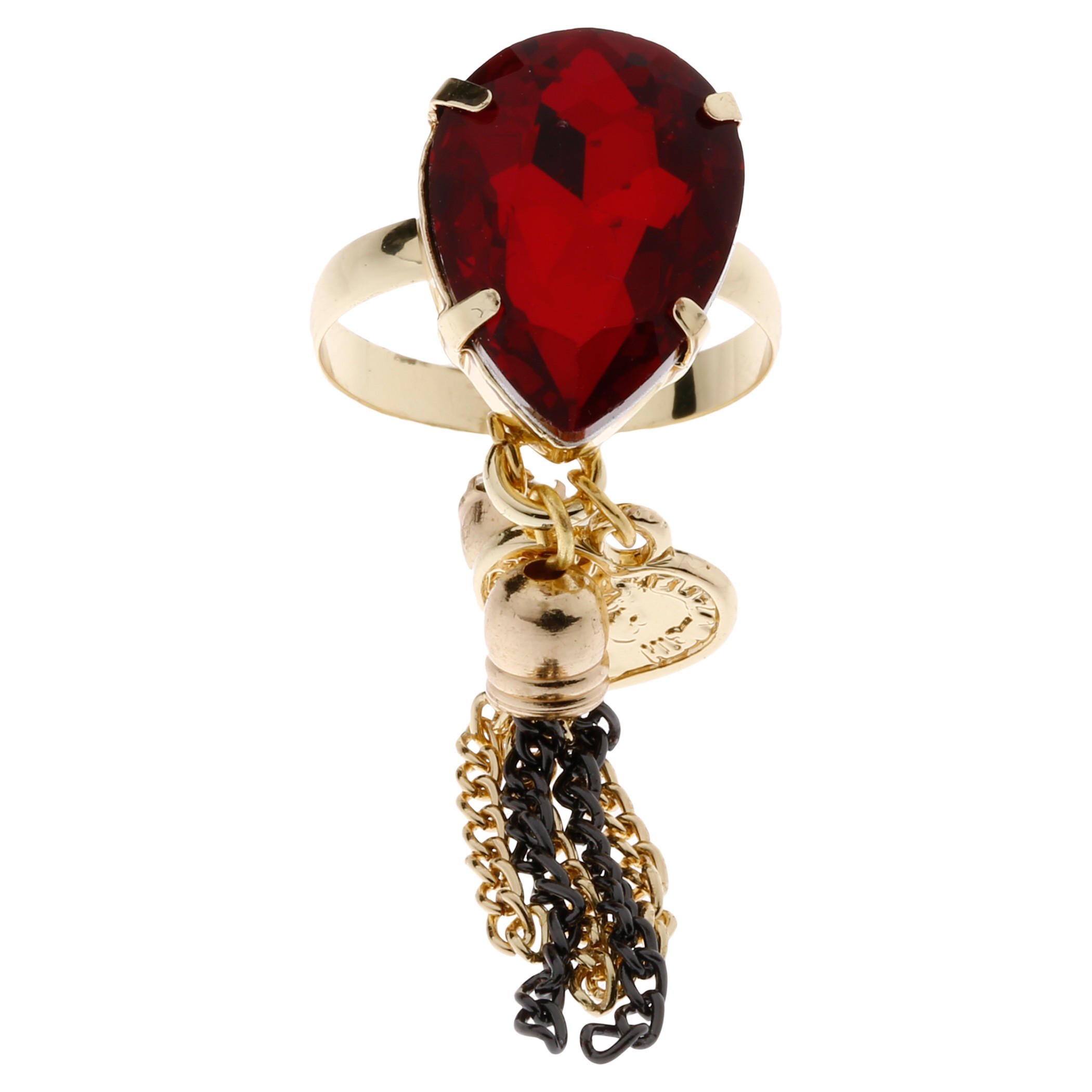 Studded Finger Ring with Tassels-women-watchesandjewellery-jewellery-rings-image-1