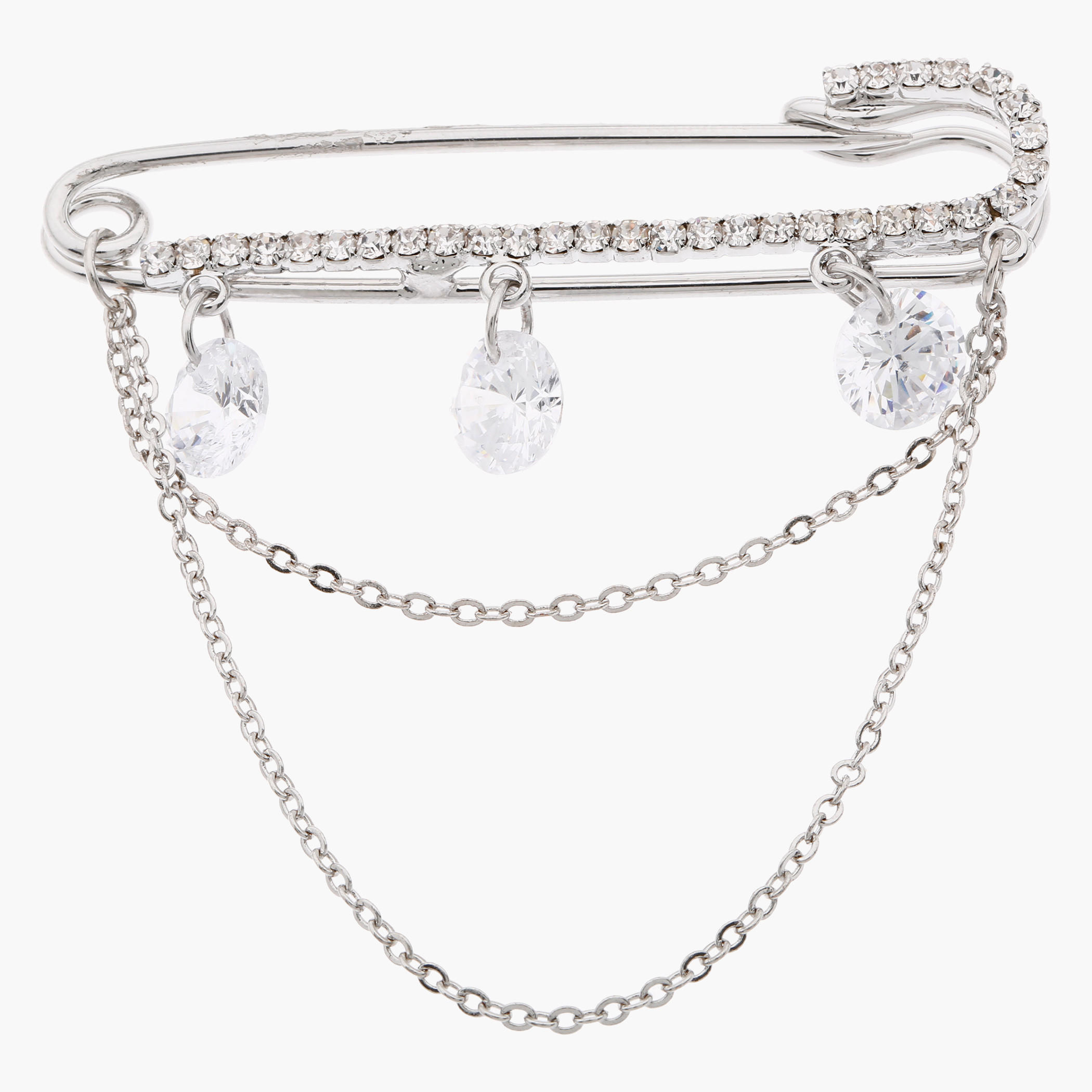 Chain-embellished Brooch-women-watchesandjewellery-jewellery-brooches-image-1