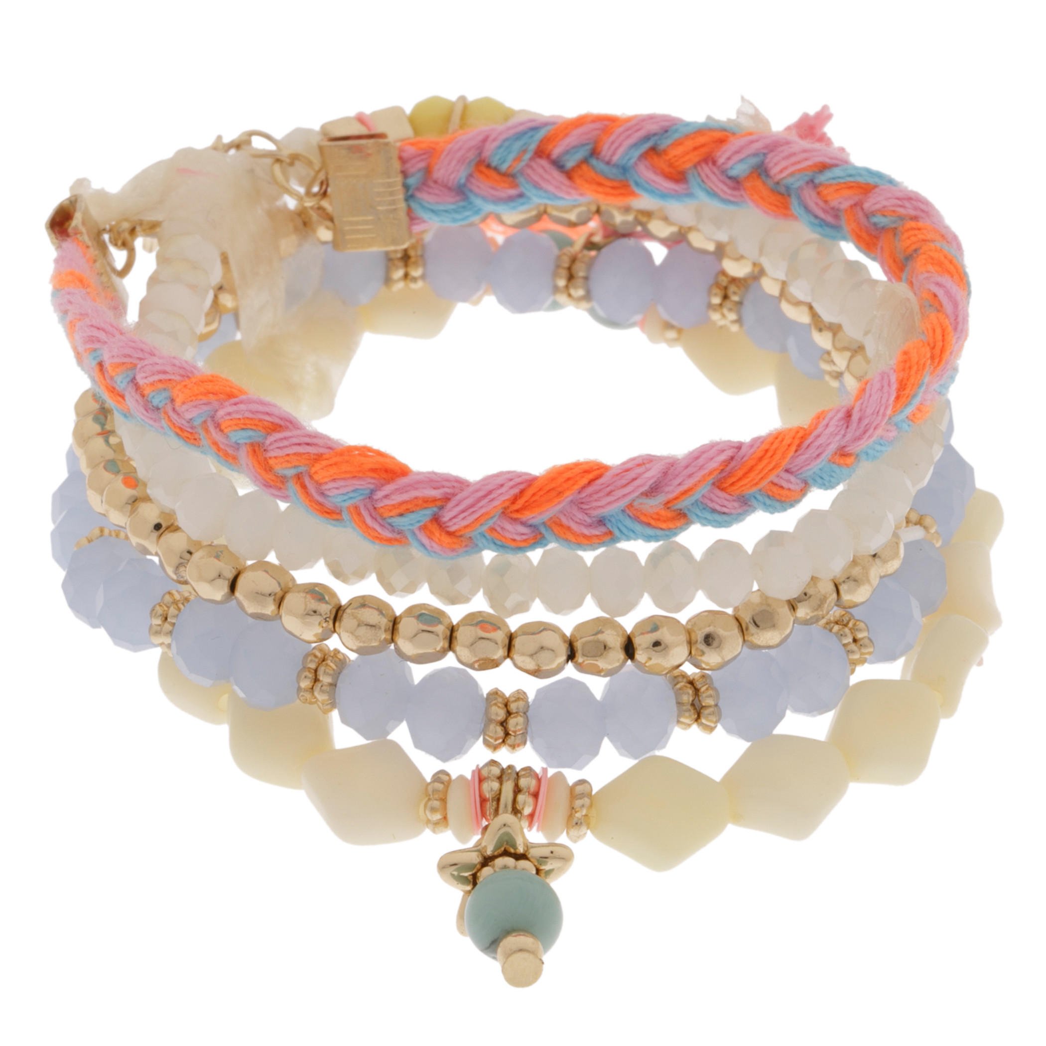 Beaded Bracelet - Set of 5-women-watchesandjewellery-jewellery-banglesandbracelets-image-1