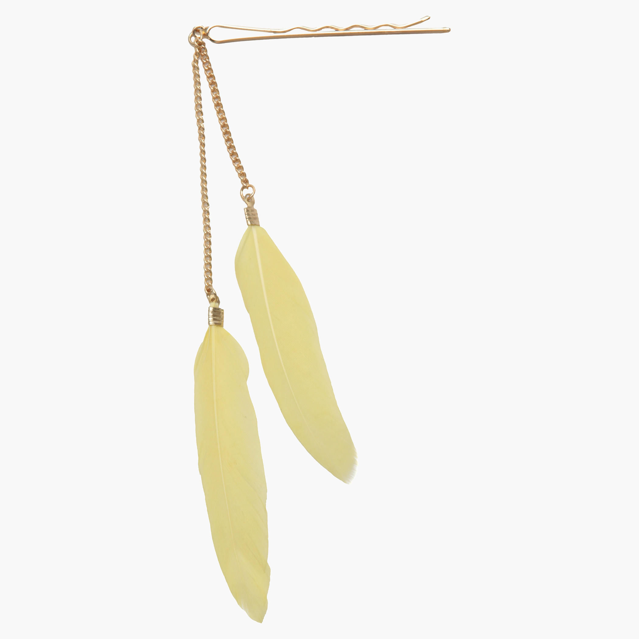 Feather-embellished Bobby Pin-women-hairaccessories-image-1