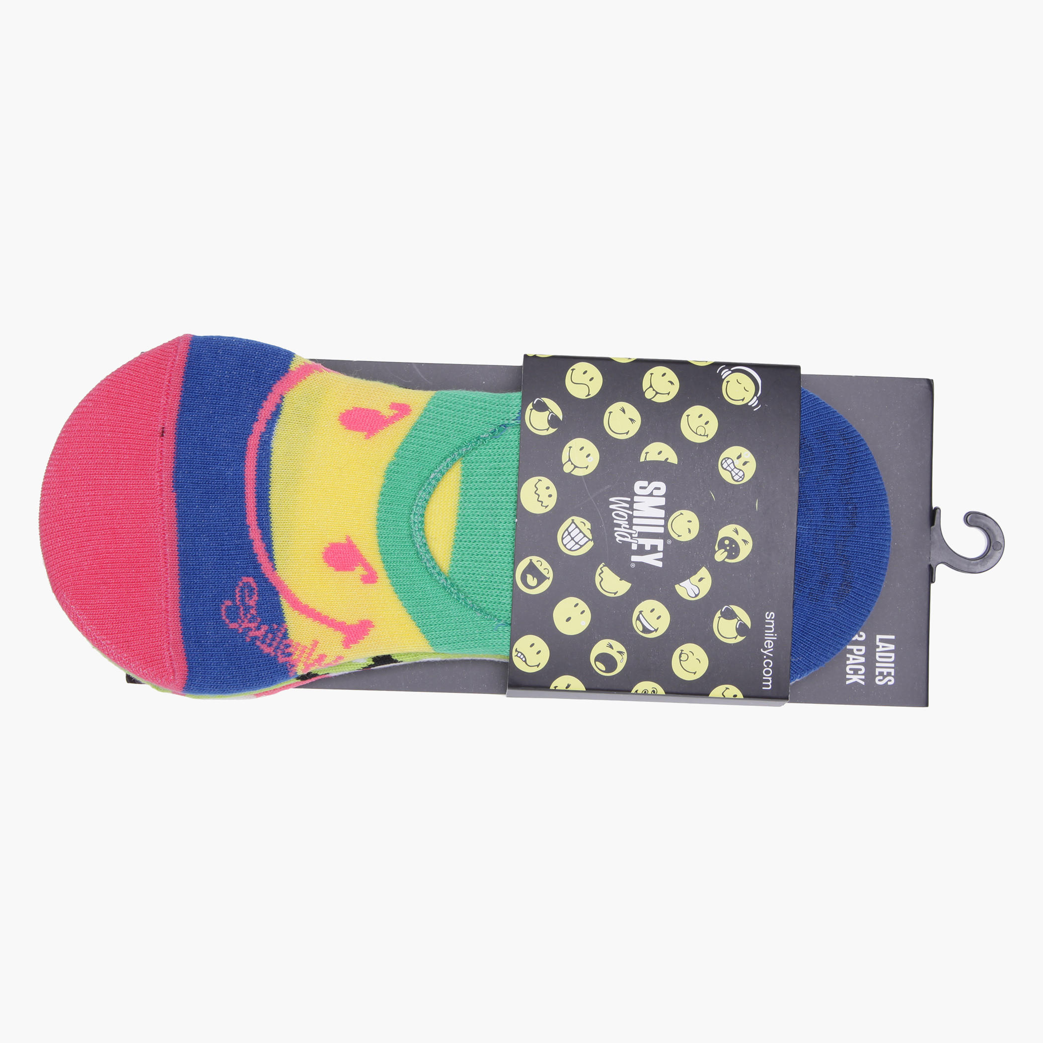Smiley World Textured Socks - Set of 3-women-socksandstockings-image-2
