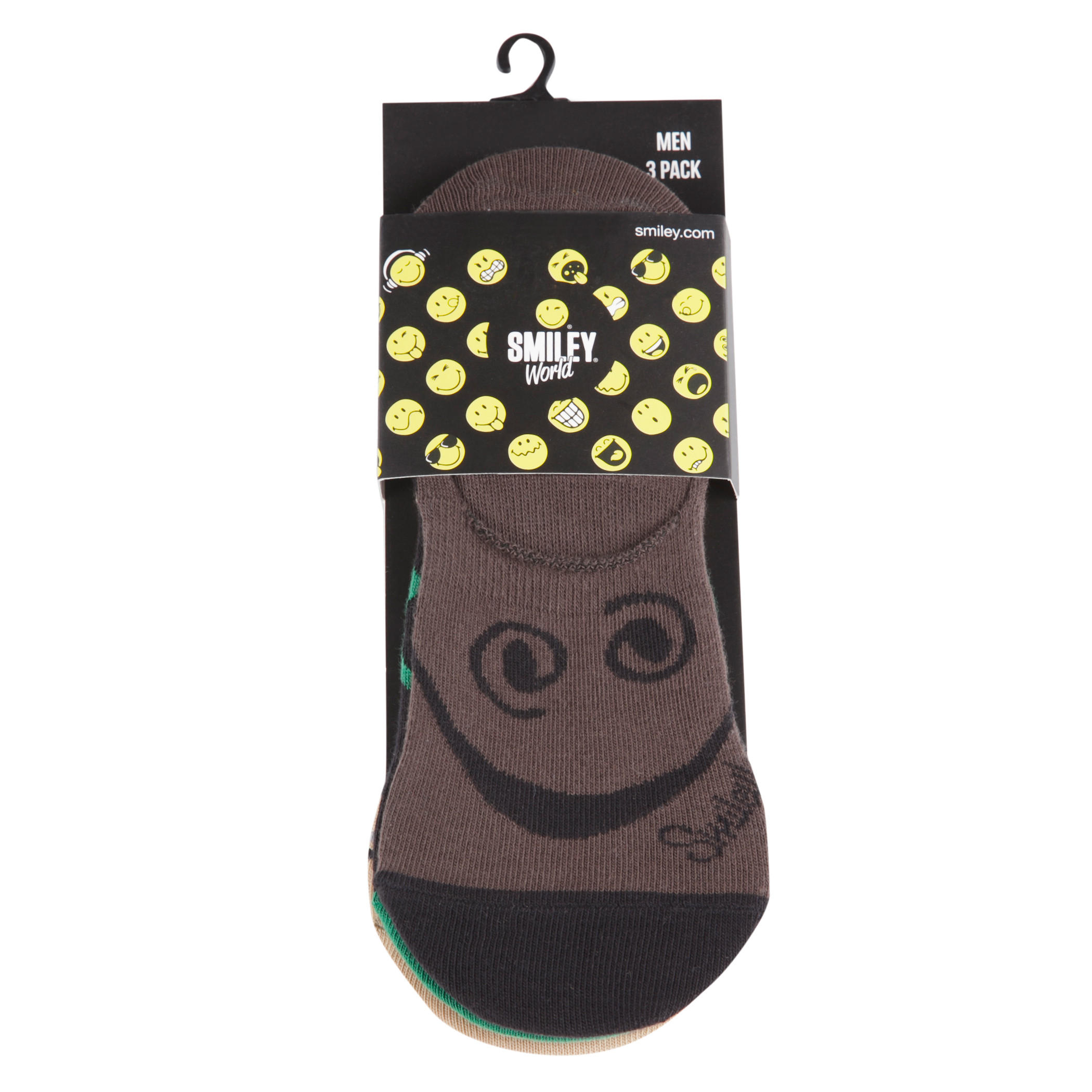 Smiley Print Socks - Set of 3-men-socks-image-1