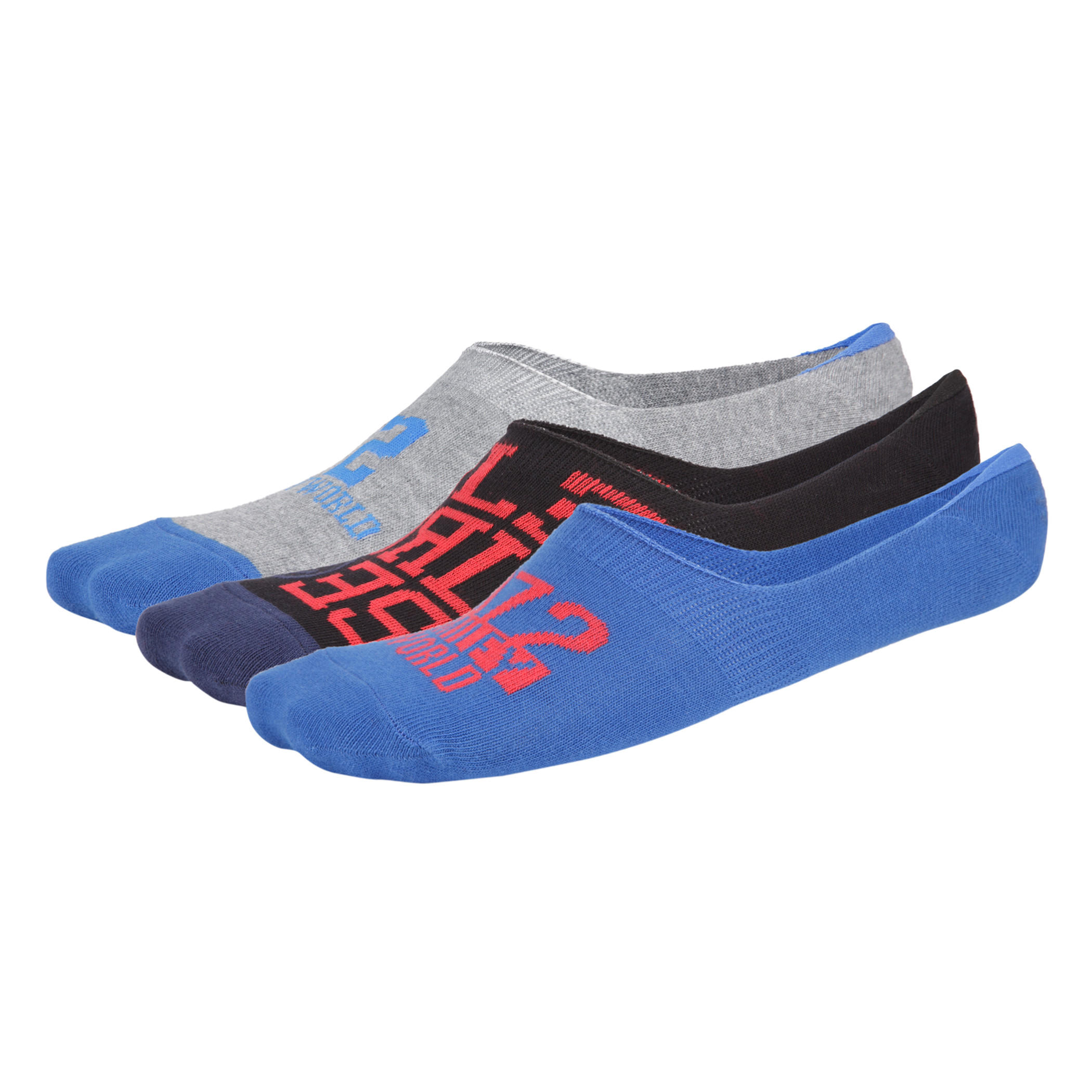Smiley Print Socks - Set of 3-men-socks-image-1