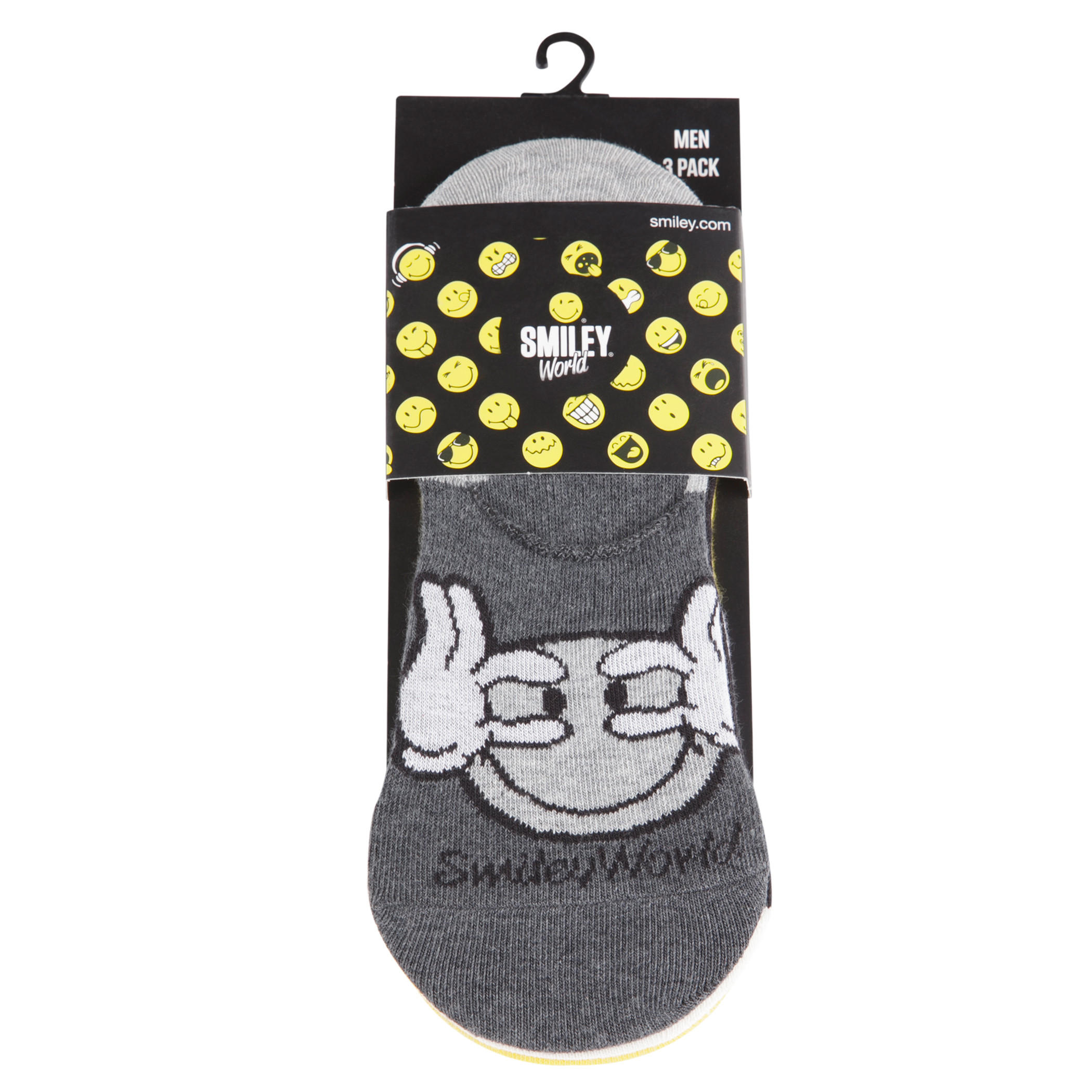Smiley Print Socks - Set of 3-men-socks-image-2