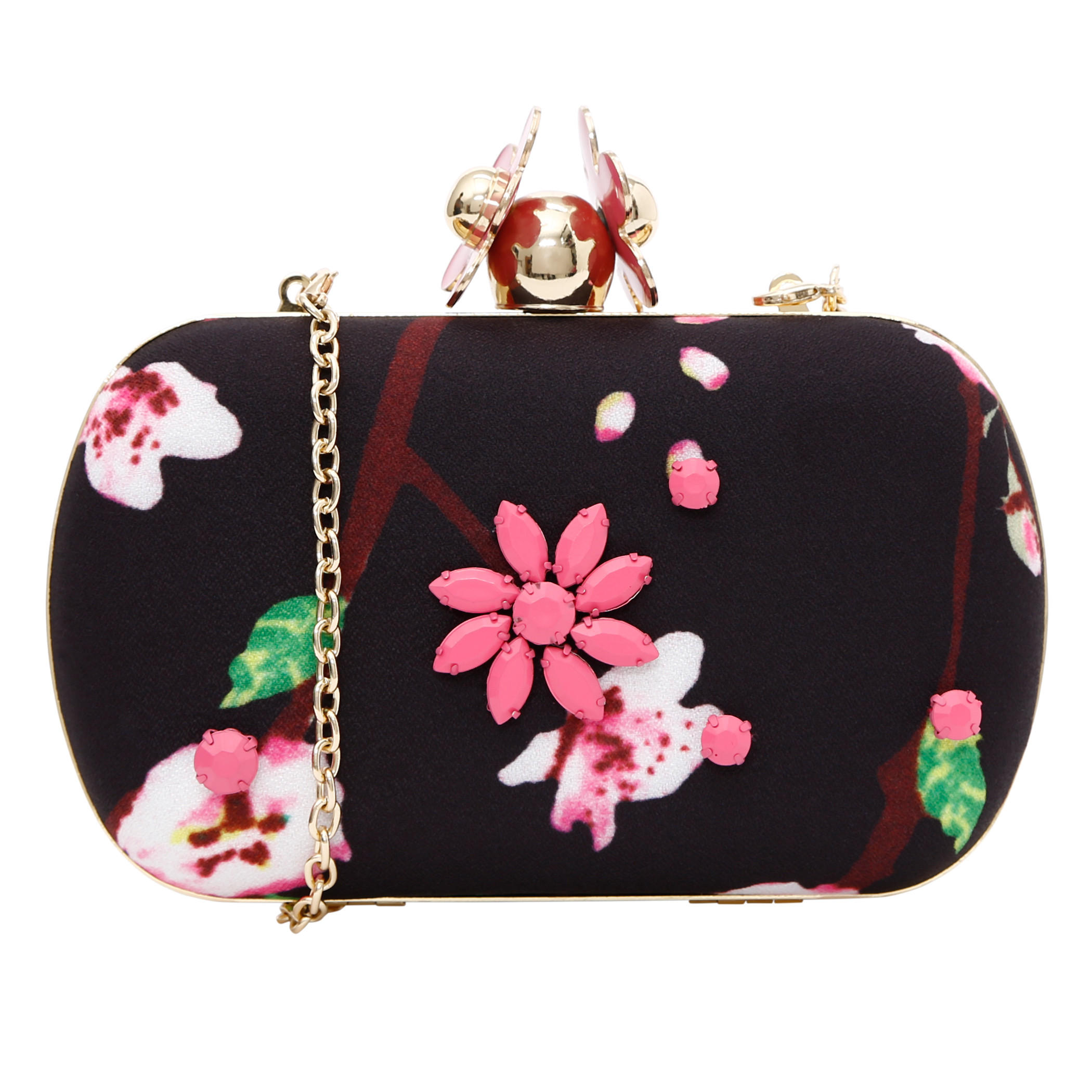 Floral Print Clutch-women-bagsandwallets-handbags-image-1