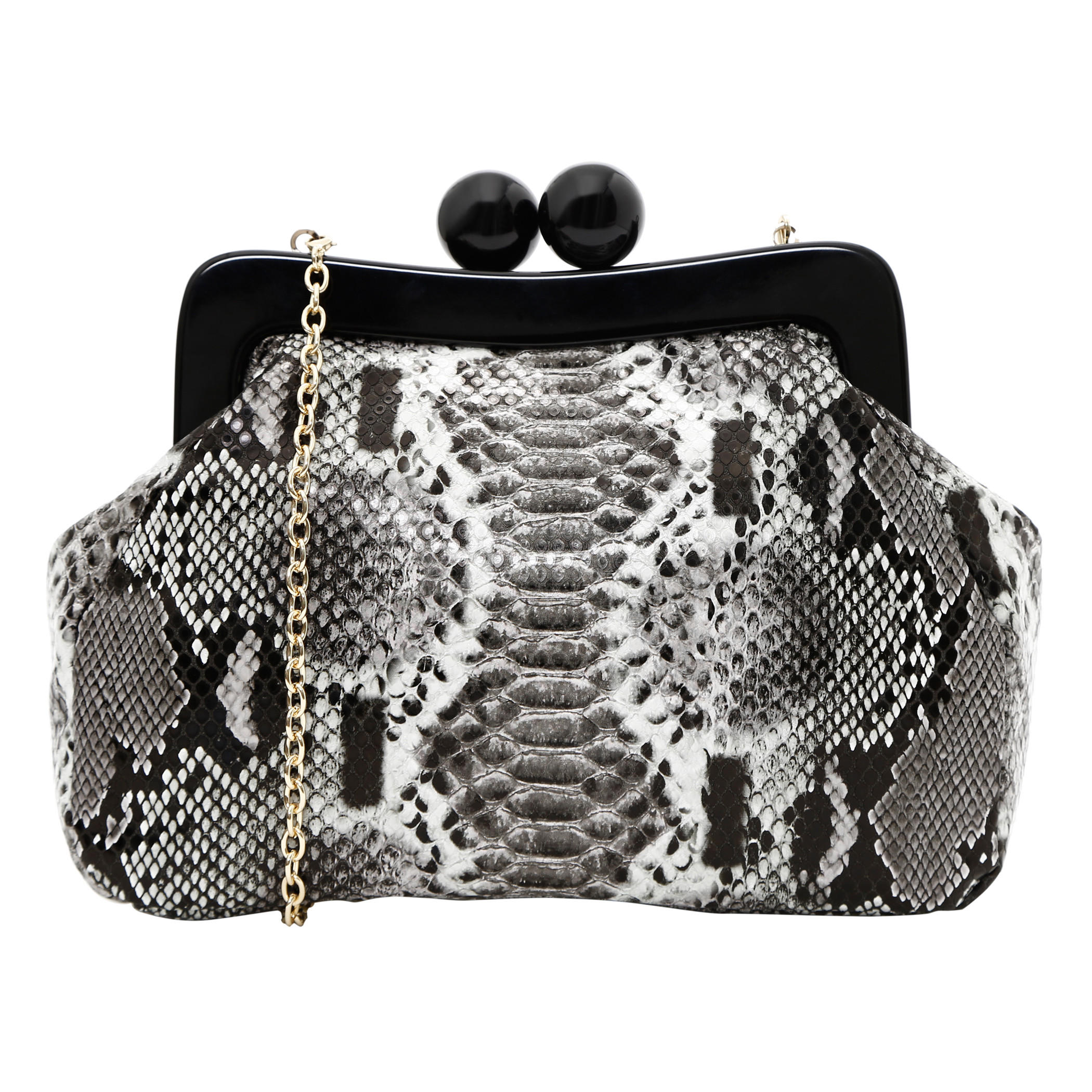 Snake Print Clutch-women-bagsandwallets-handbags-image-1