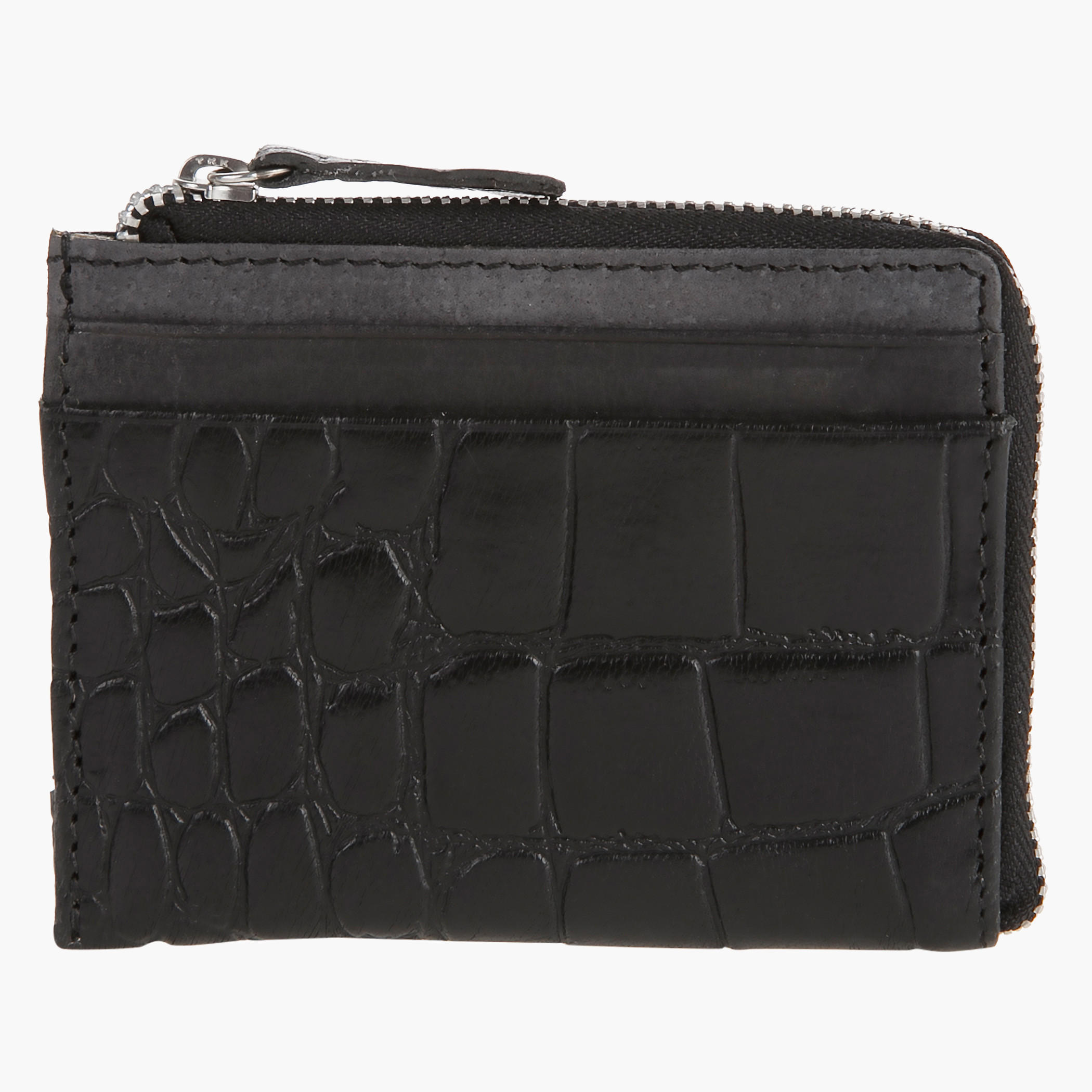 Textured Bi-fold Wallet with Zipper-men-beltsandwallets-wallets-image-1