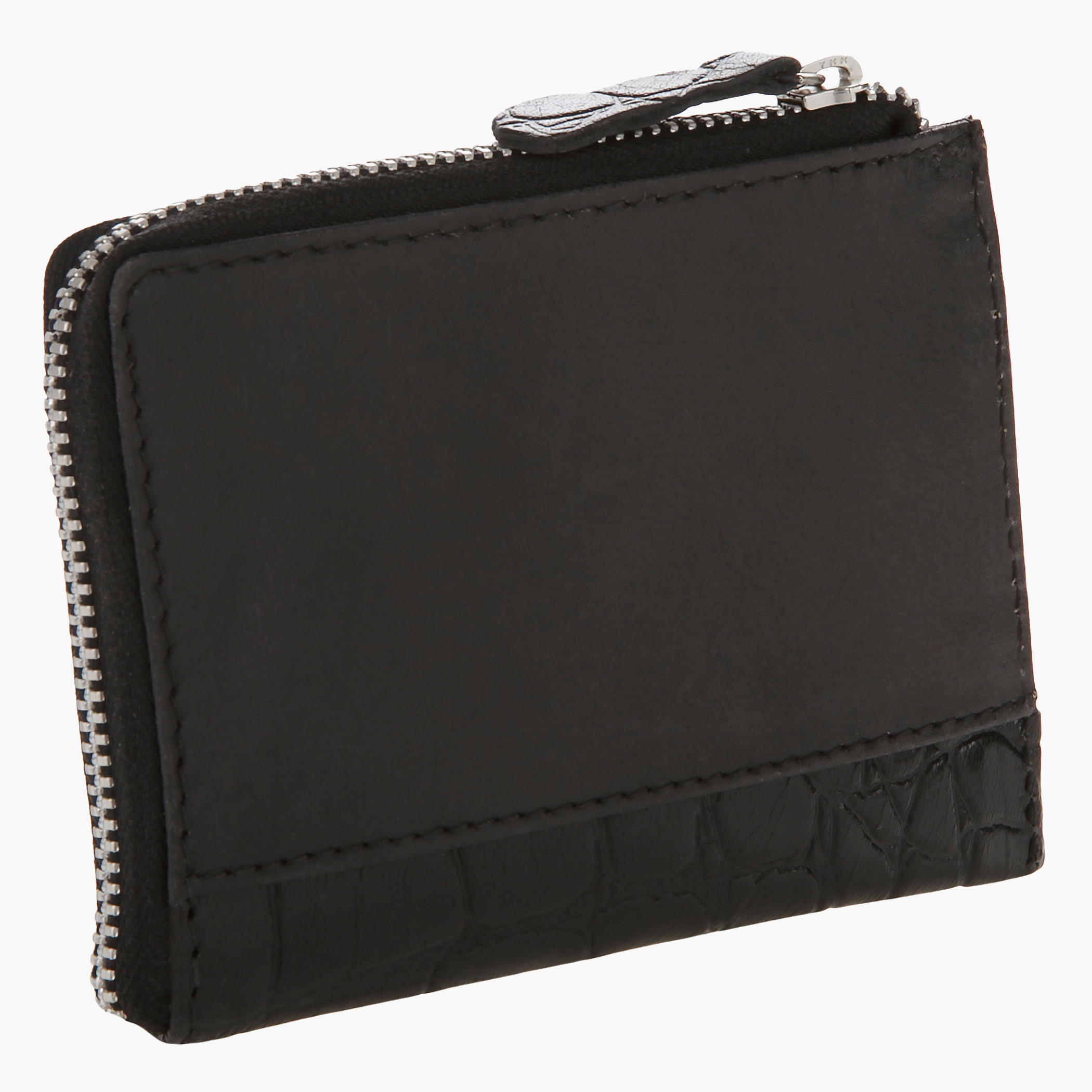 Textured Bi-fold Wallet with Zipper-men-beltsandwallets-wallets-image-2