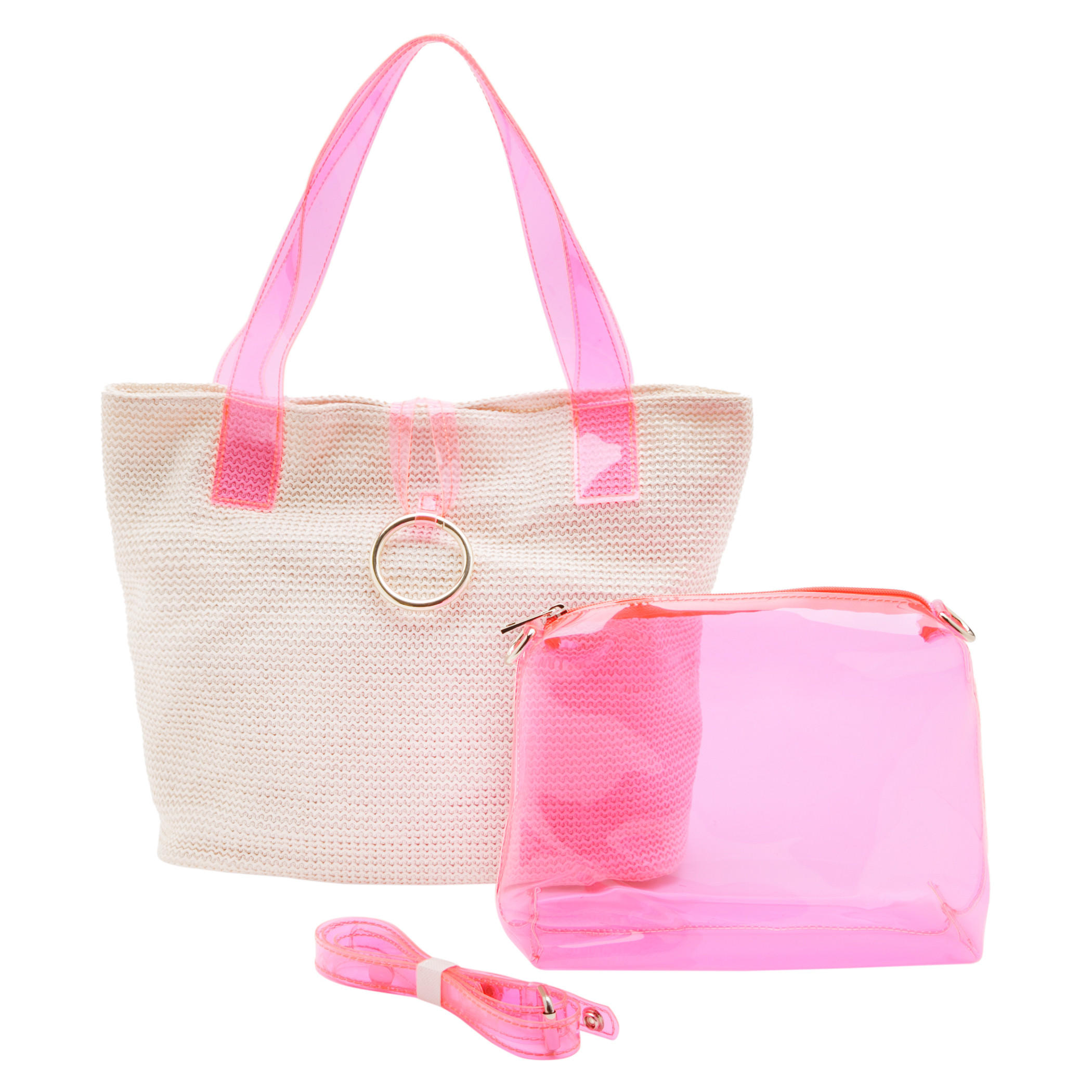 Textured Shopper Bag-women-bagsandwallets-handbags-image-1