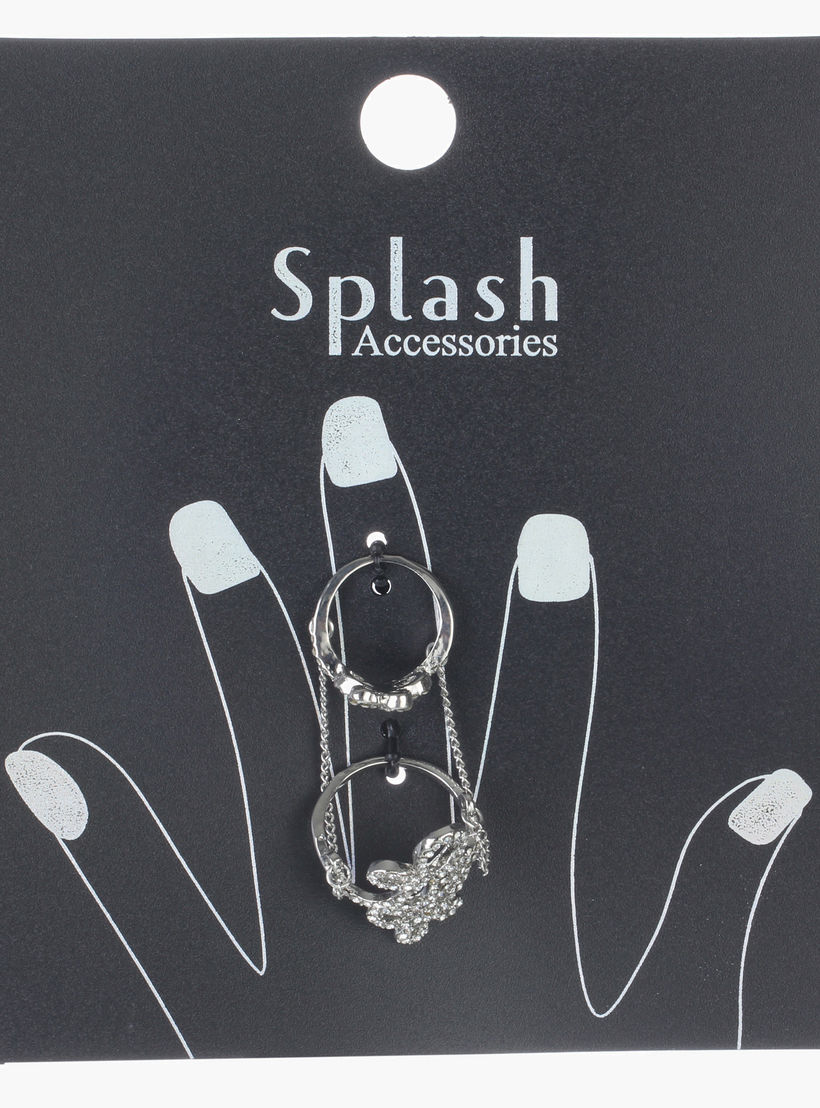 Crystal-embellished Double Ring-women-watchesandjewellery-jewellery-rings-image-2