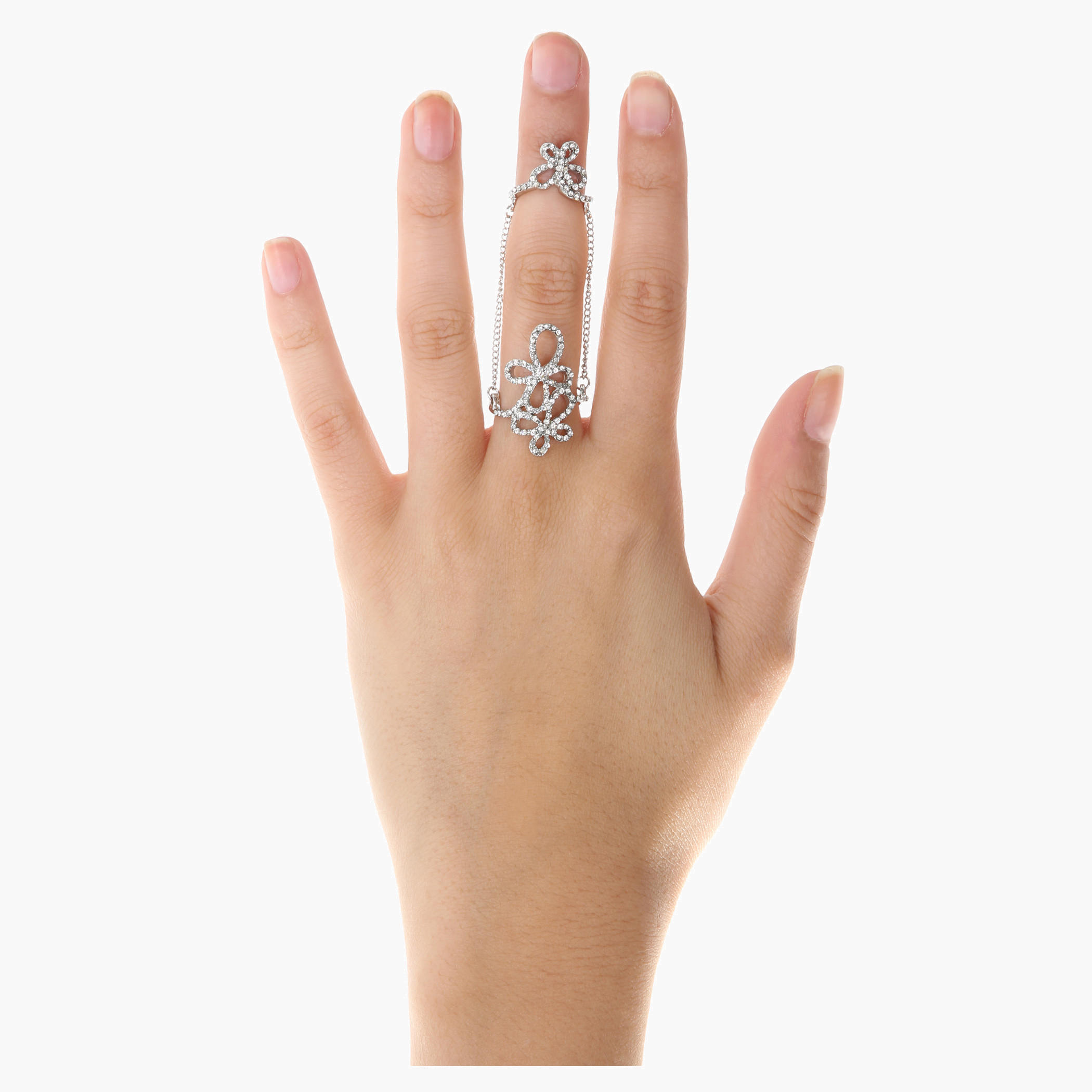 Crystal-embellished Double Ring-women-watchesandjewellery-jewellery-rings-image-1