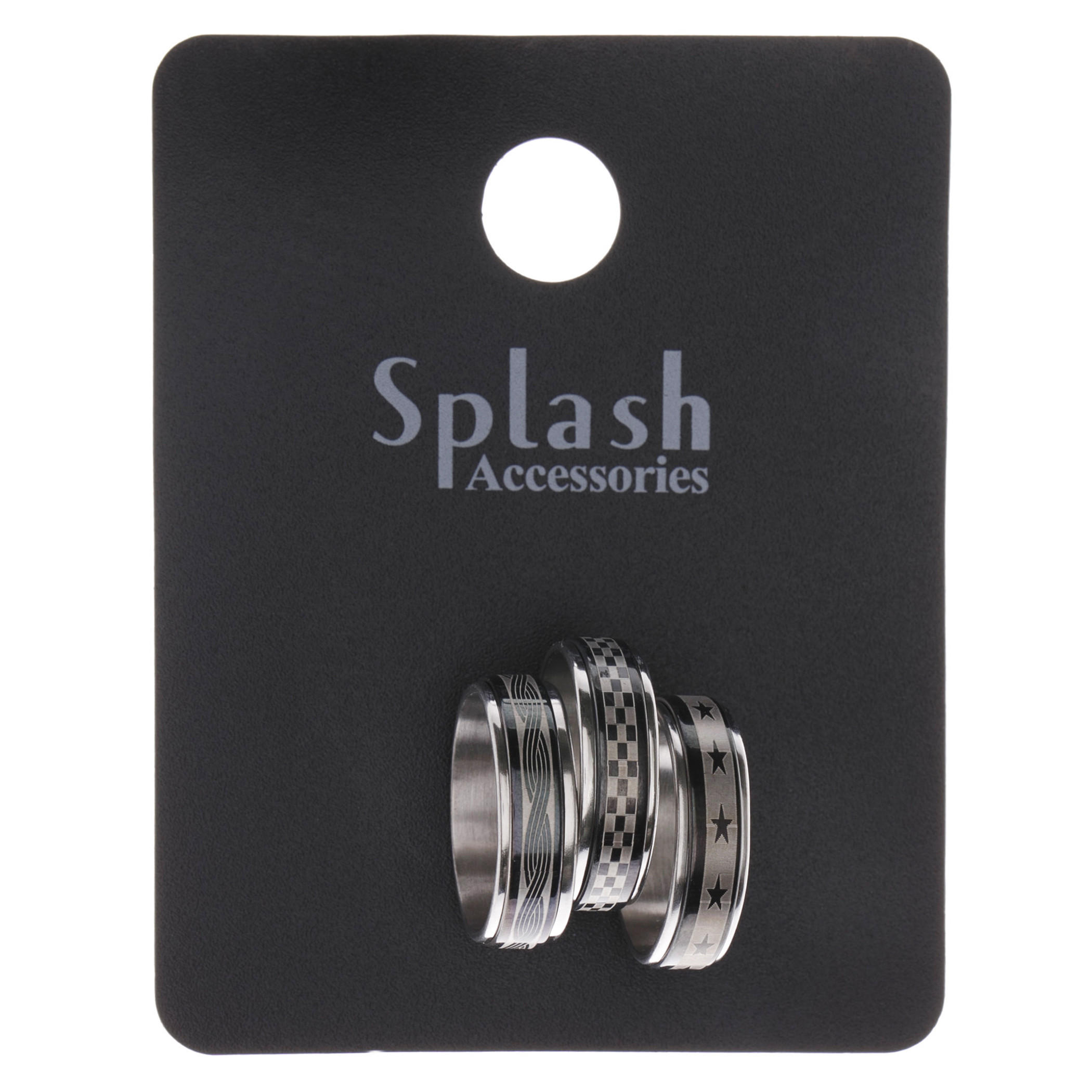 Metallic Ring - Set of 3-men-watchesandjewellery-rings-image-1