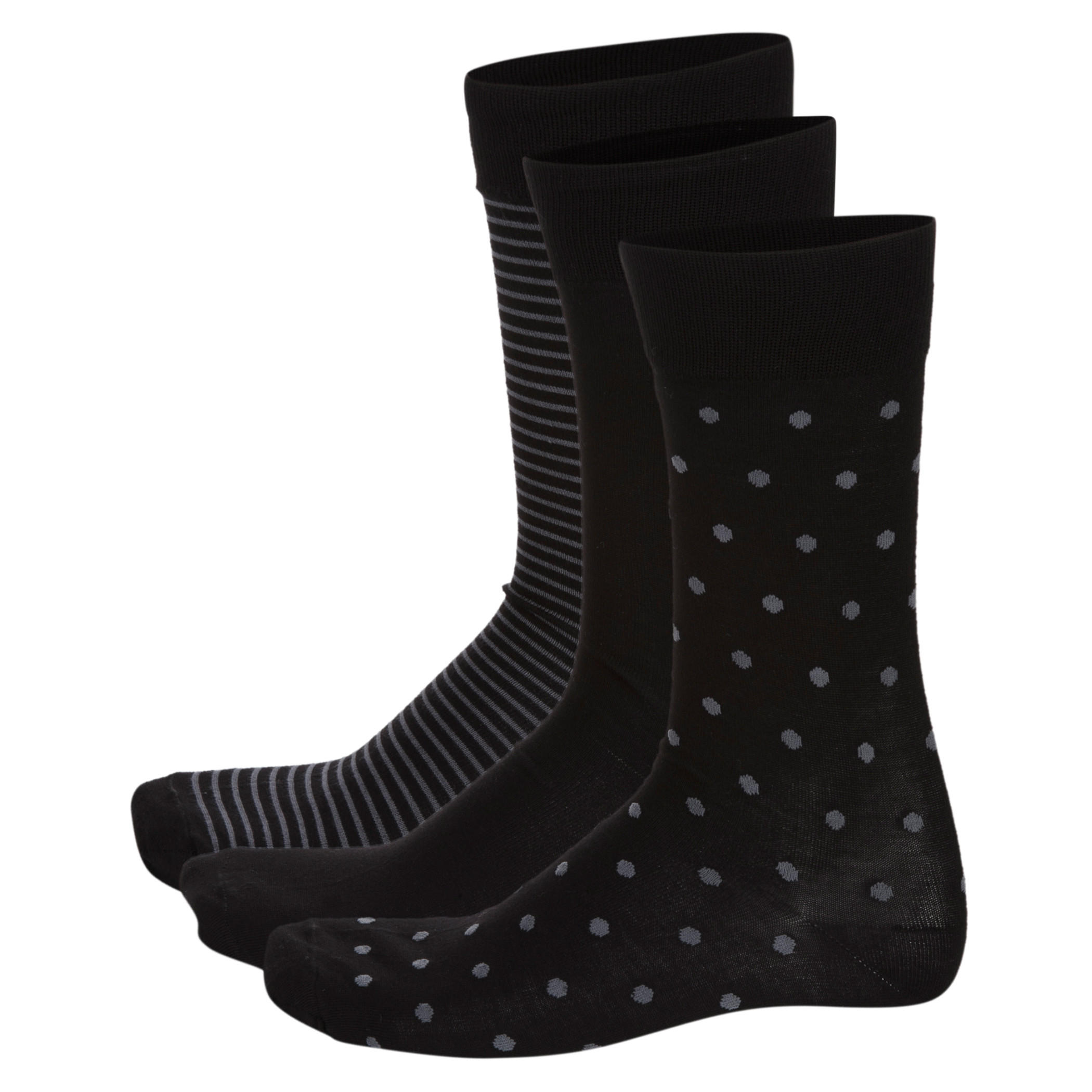Printed Ankle-length Socks - Set of 3-men-socks-image-2