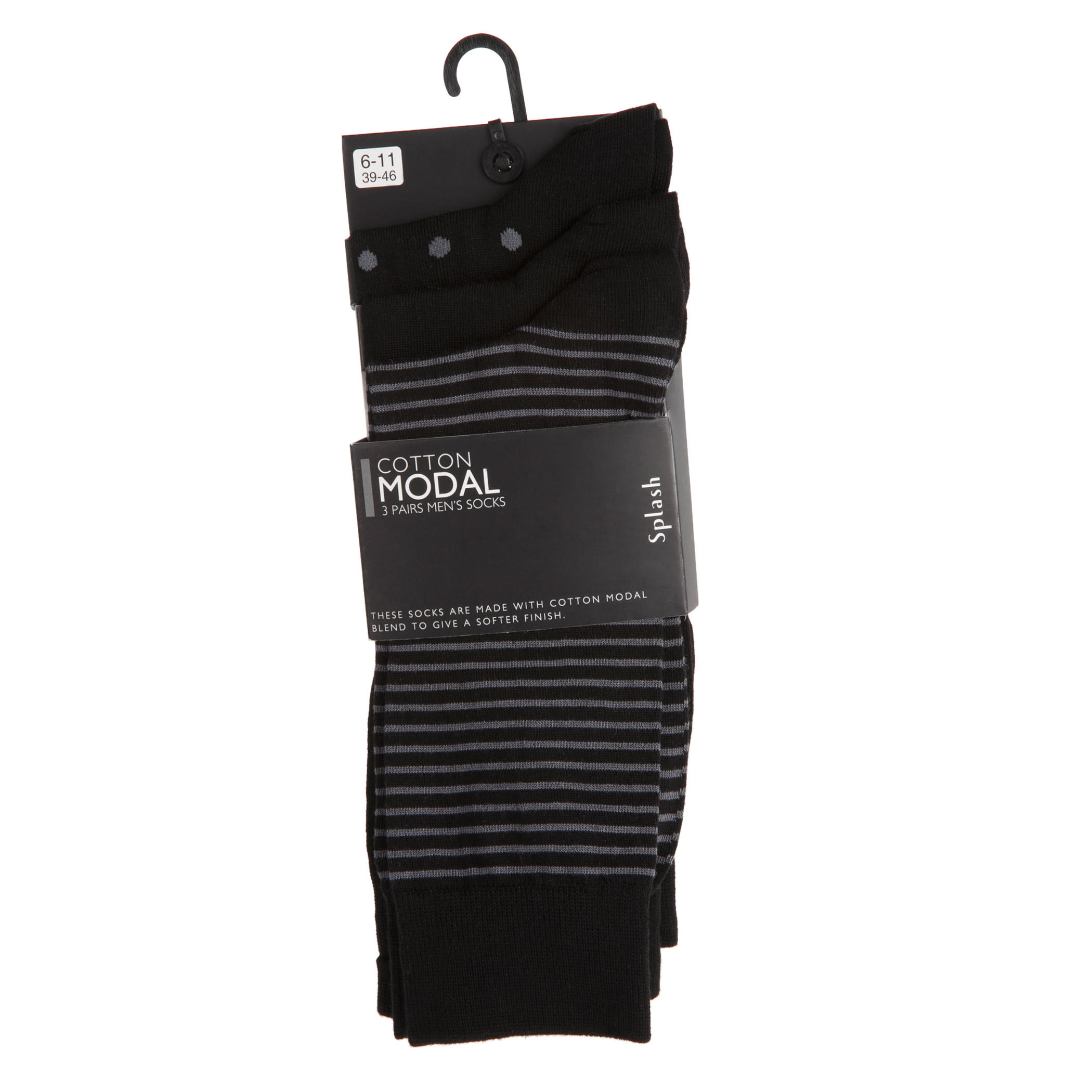 Printed Ankle-length Socks - Set of 3-men-socks-image-1